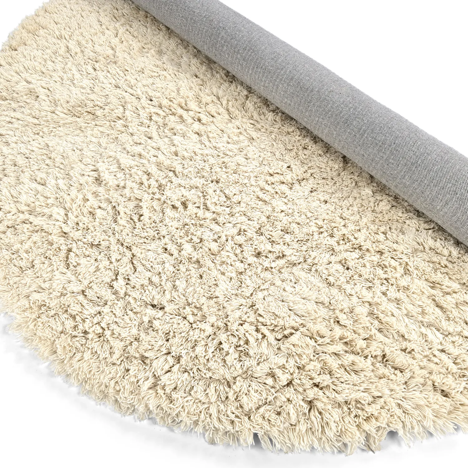 Okrągły dywan - Aliste Wool Shaggy (alabaster gleam)