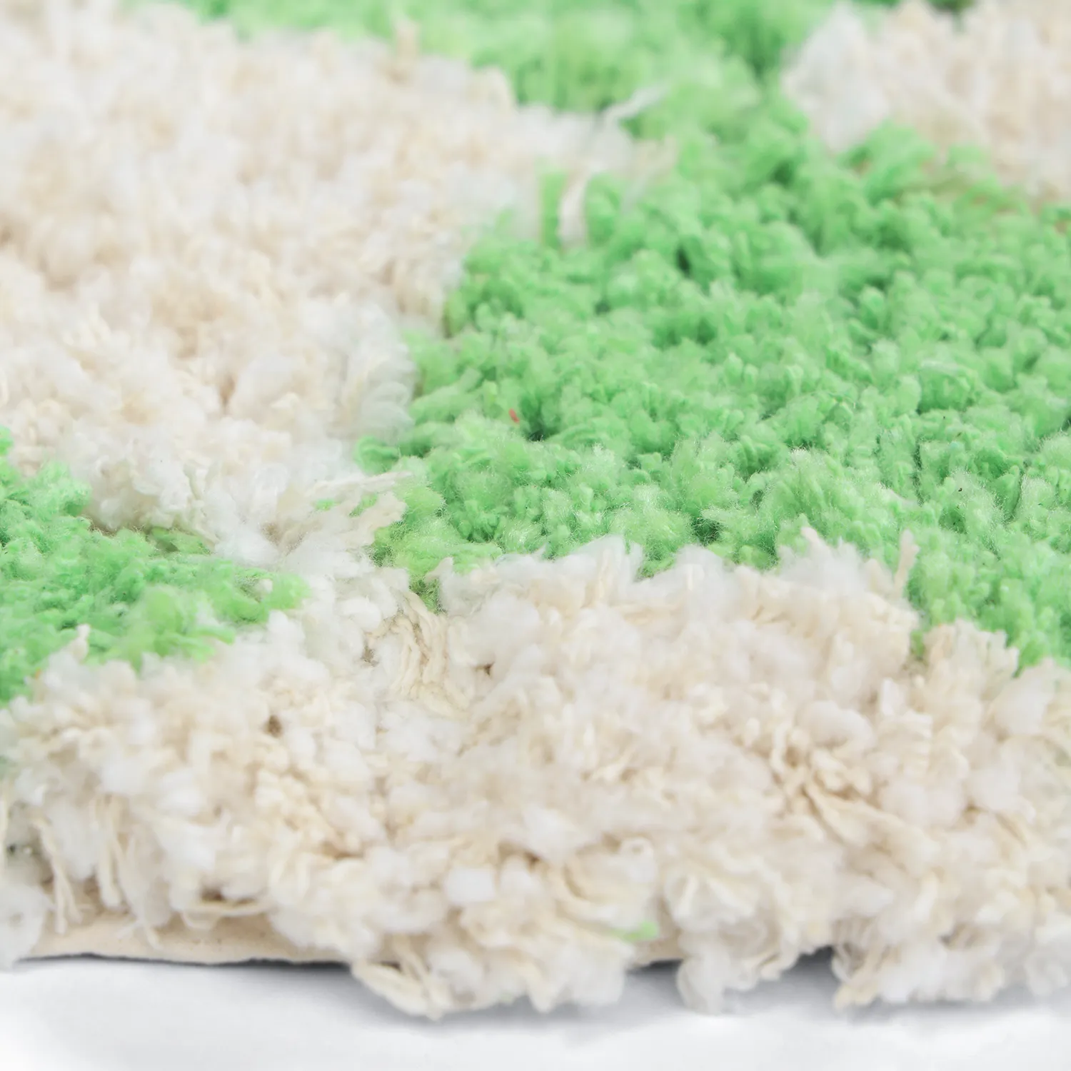 Okrągły dywan - Atrani Natural Cotton Shaggy (zielony)