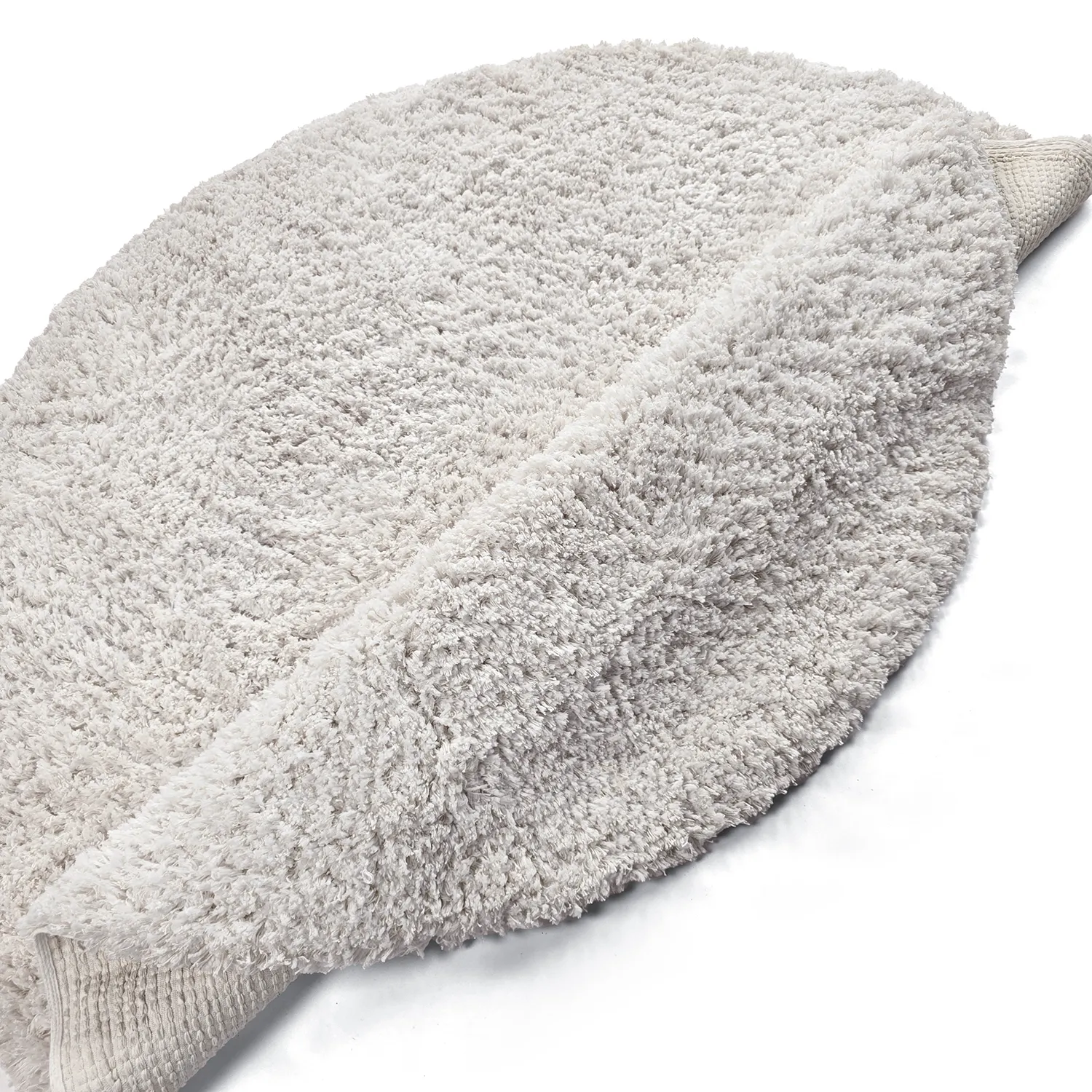 Okrągły dywan - Combarro Solid Cotton Shaggy (krem)