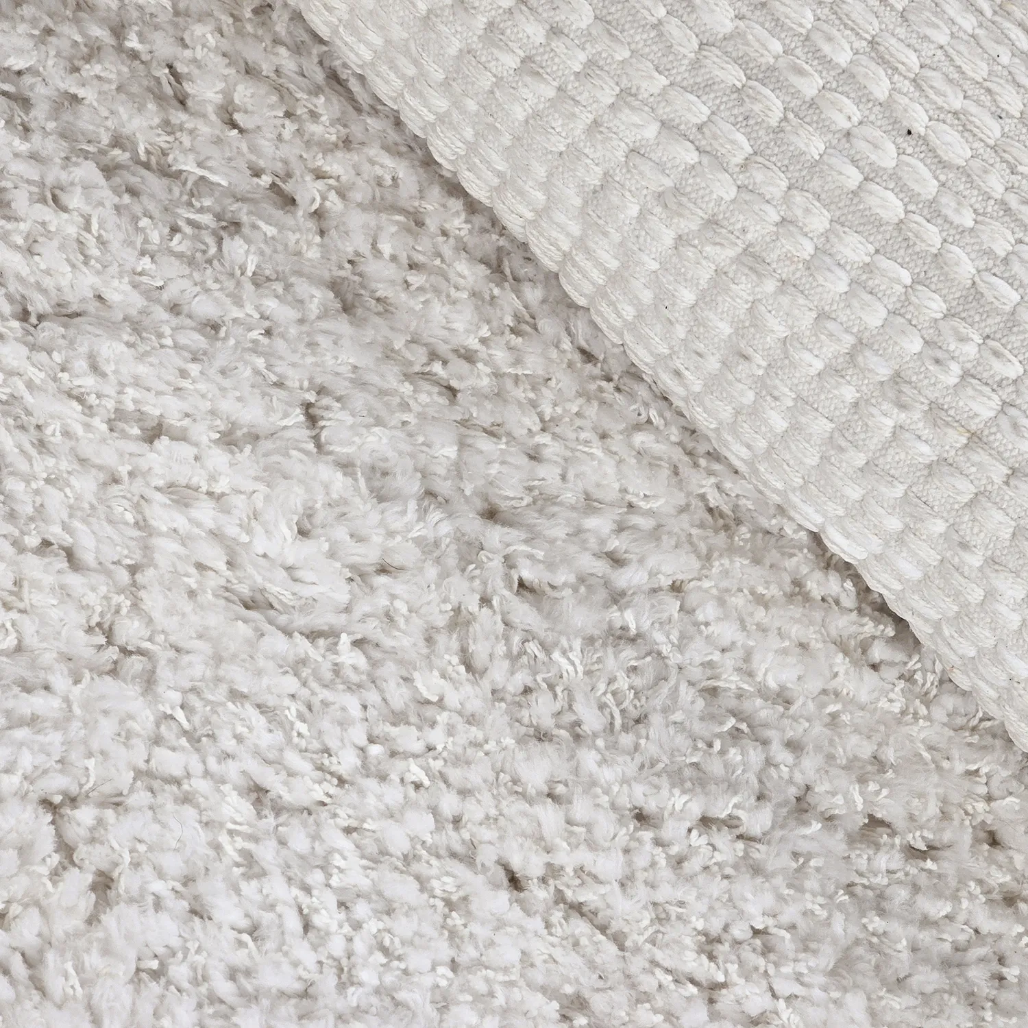 Okrągły dywan - Combarro Solid Cotton Shaggy (krem)