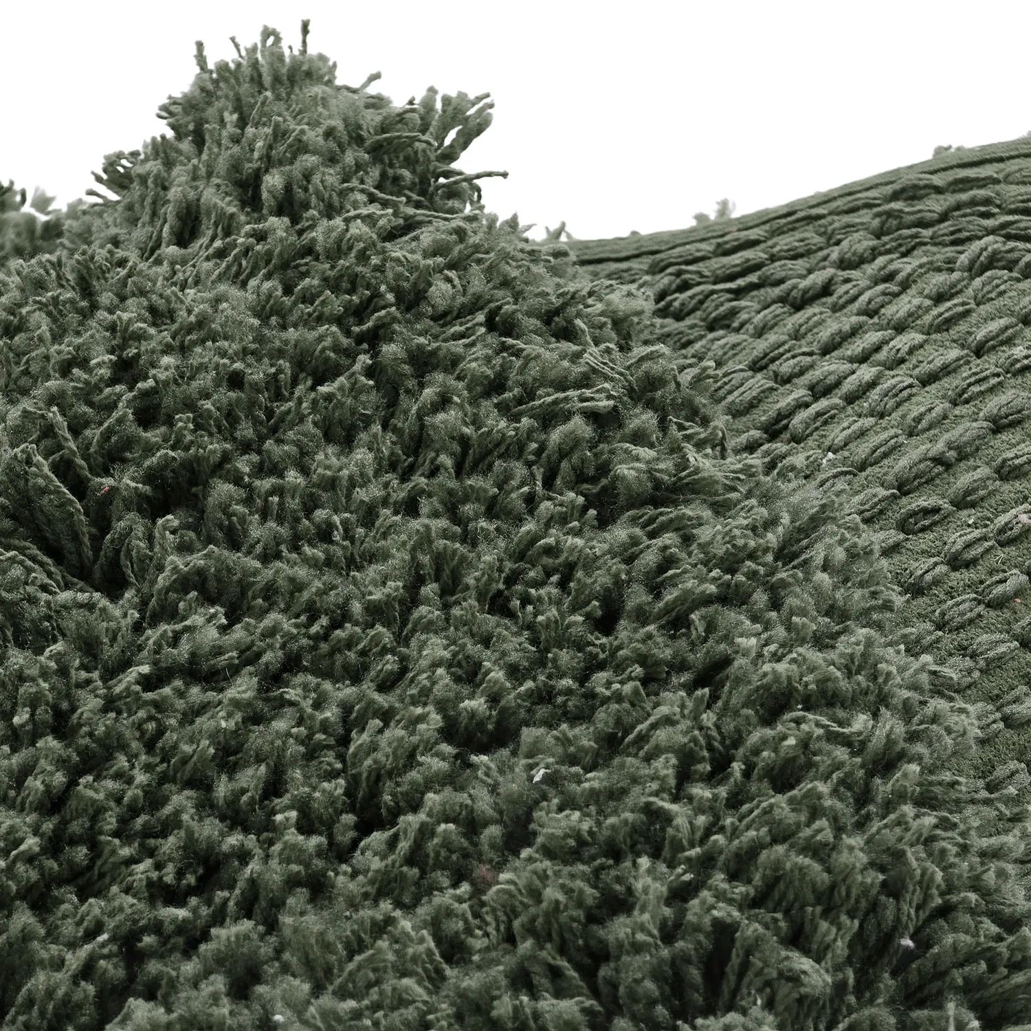 Okrągły dywan - Combarro Solid Cotton Shaggy (zielony)