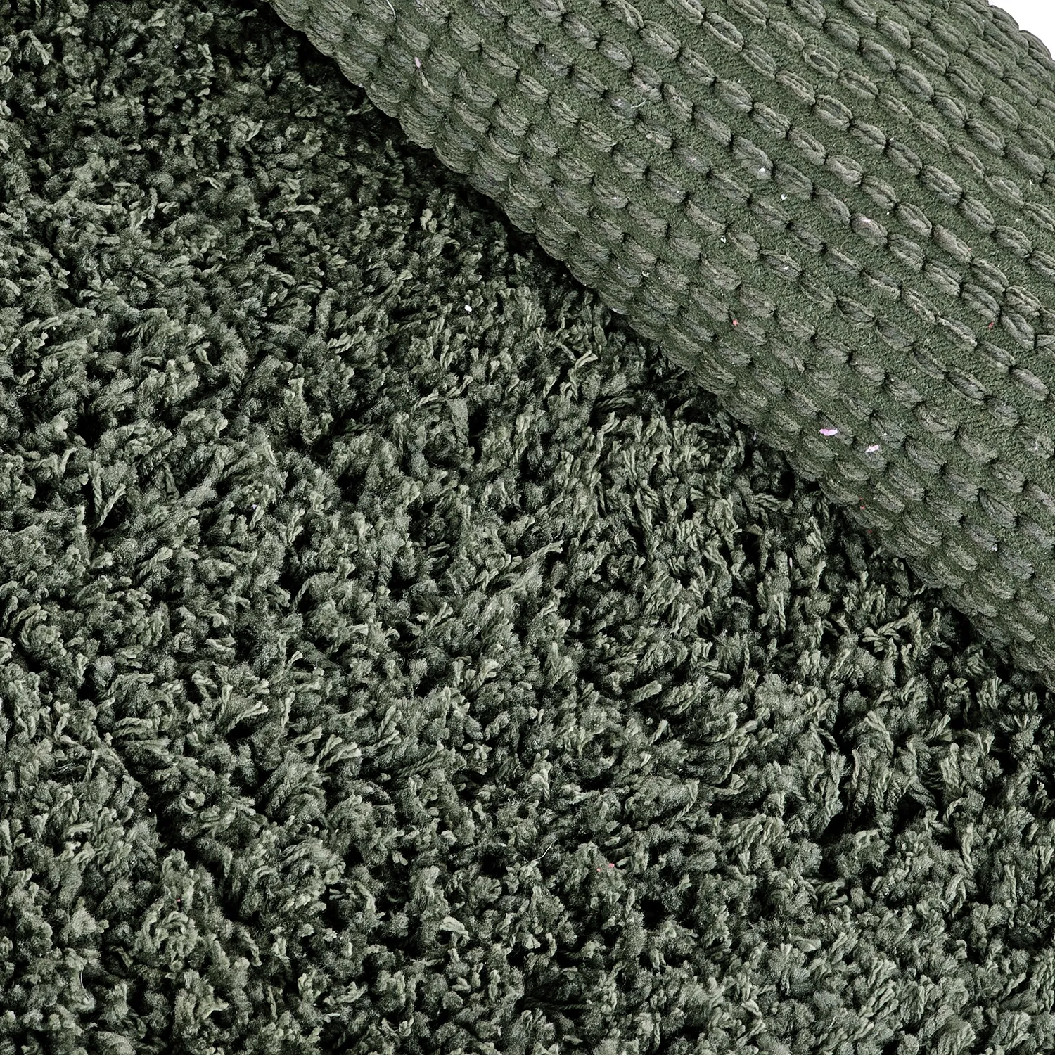 Okrągły dywan - Combarro Solid Cotton Shaggy (zielony)