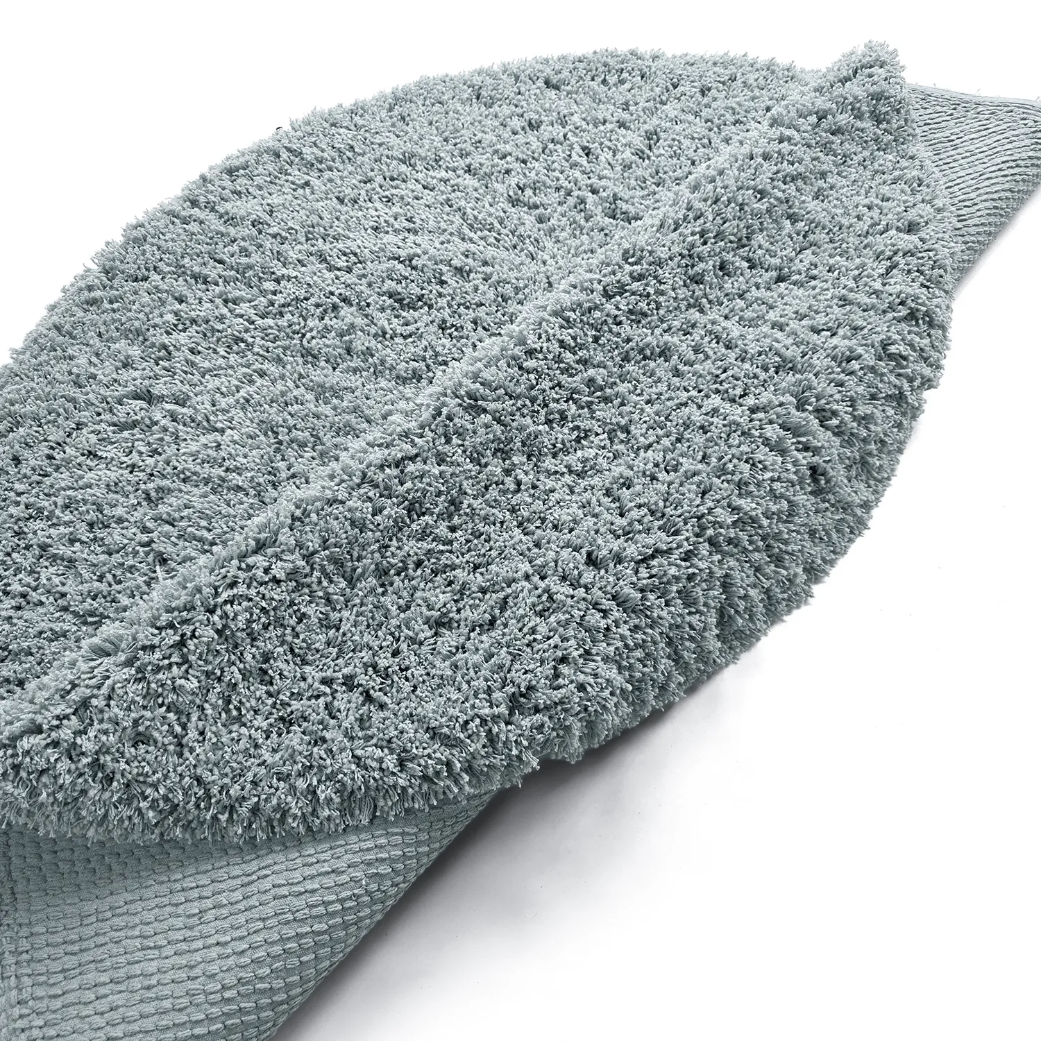 Okrągły dywan - Combarro Solid Cotton Shaggy (jasnoniebieski)