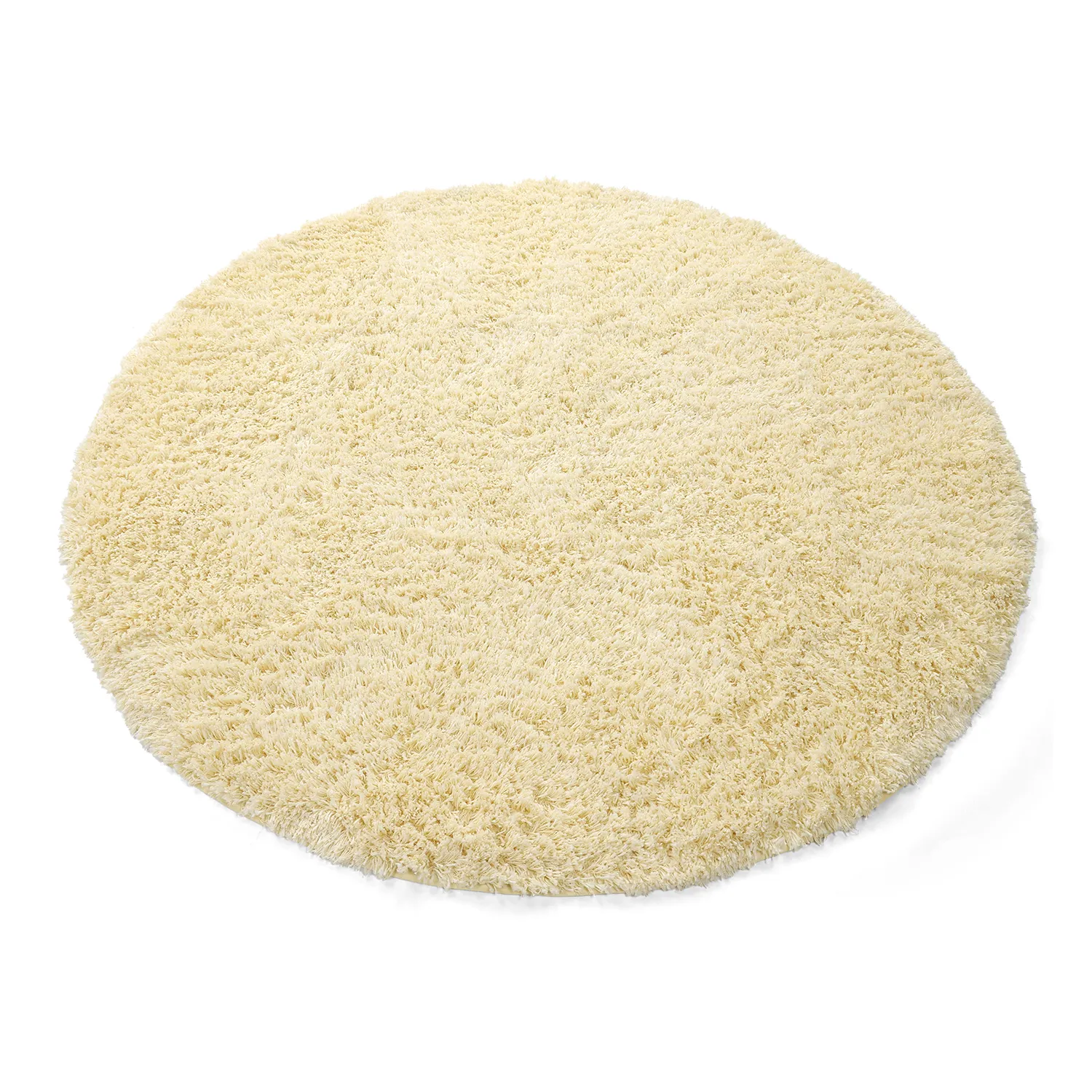 Okrągły dywan - Combarro Solid Cotton Shaggy (jasnożółty)