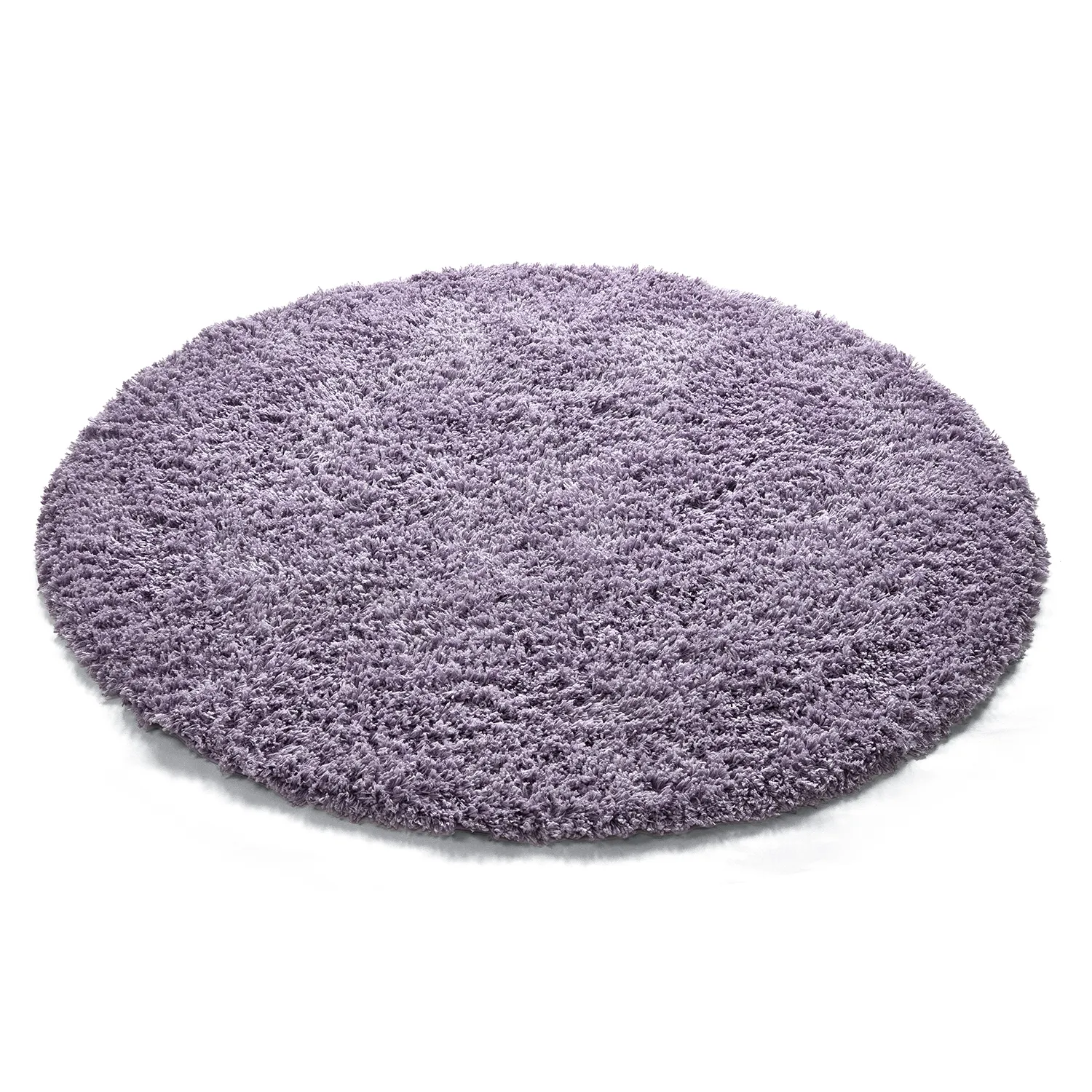 Okrągły dywan - Combarro Solid Cotton Shaggy (jasnofioletowy)