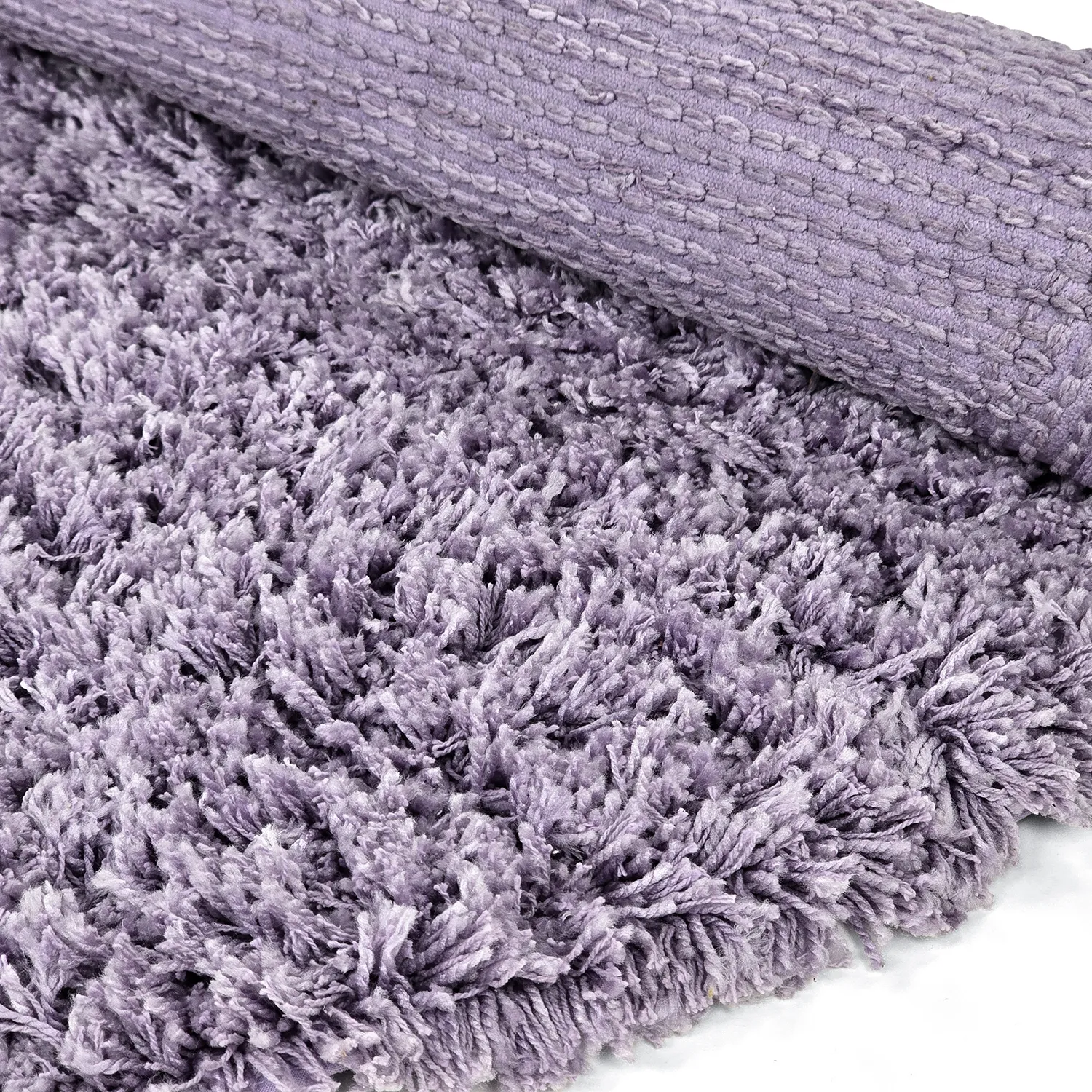 Okrągły dywan - Combarro Solid Cotton Shaggy (jasnofioletowy)