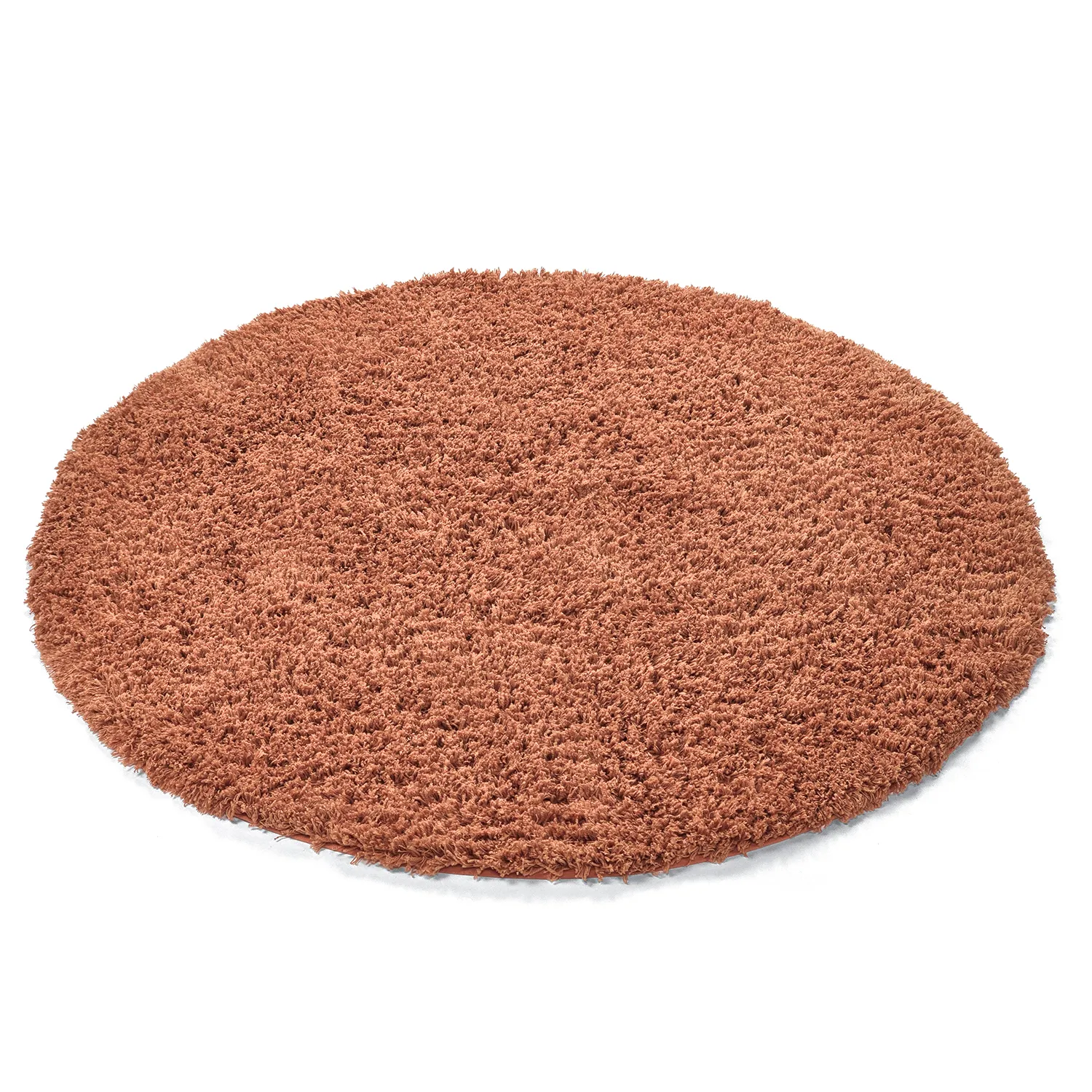Okrągły dywan - Combarro Solid Cotton Shaggy (jasnopomarańczowy)