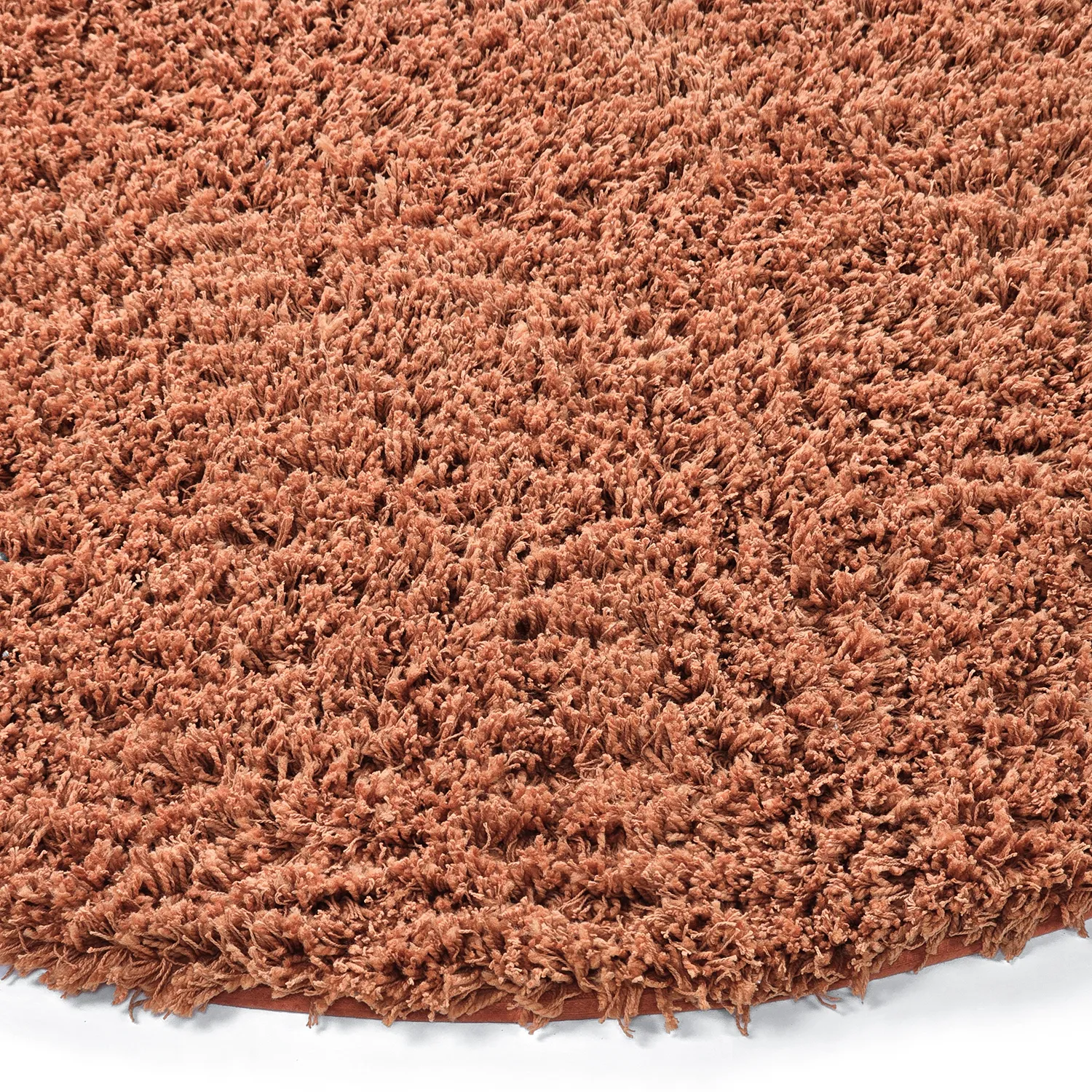 Okrągły dywan - Combarro Solid Cotton Shaggy (jasnopomarańczowy)