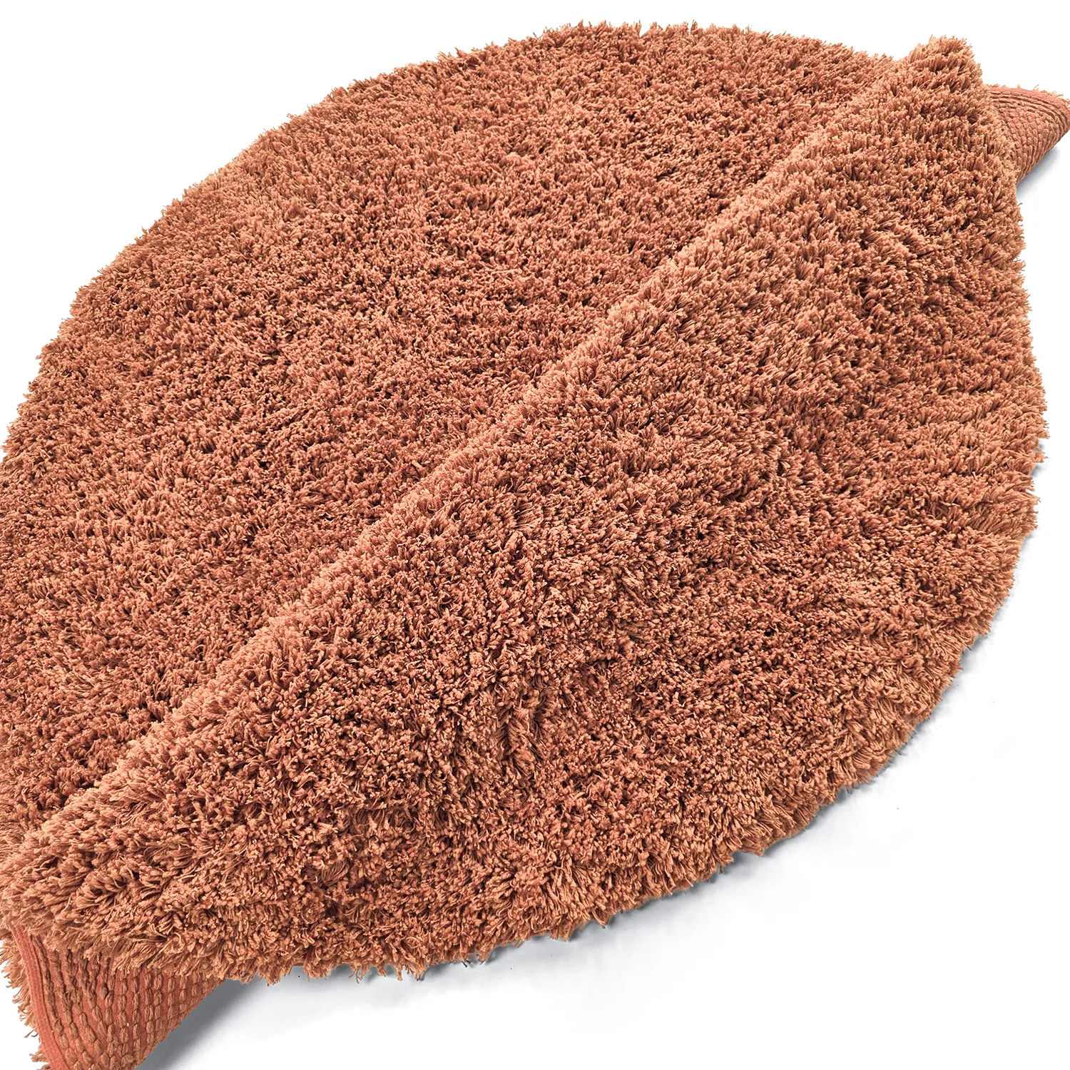 Okrągły dywan - Combarro Solid Cotton Shaggy (jasnopomarańczowy)