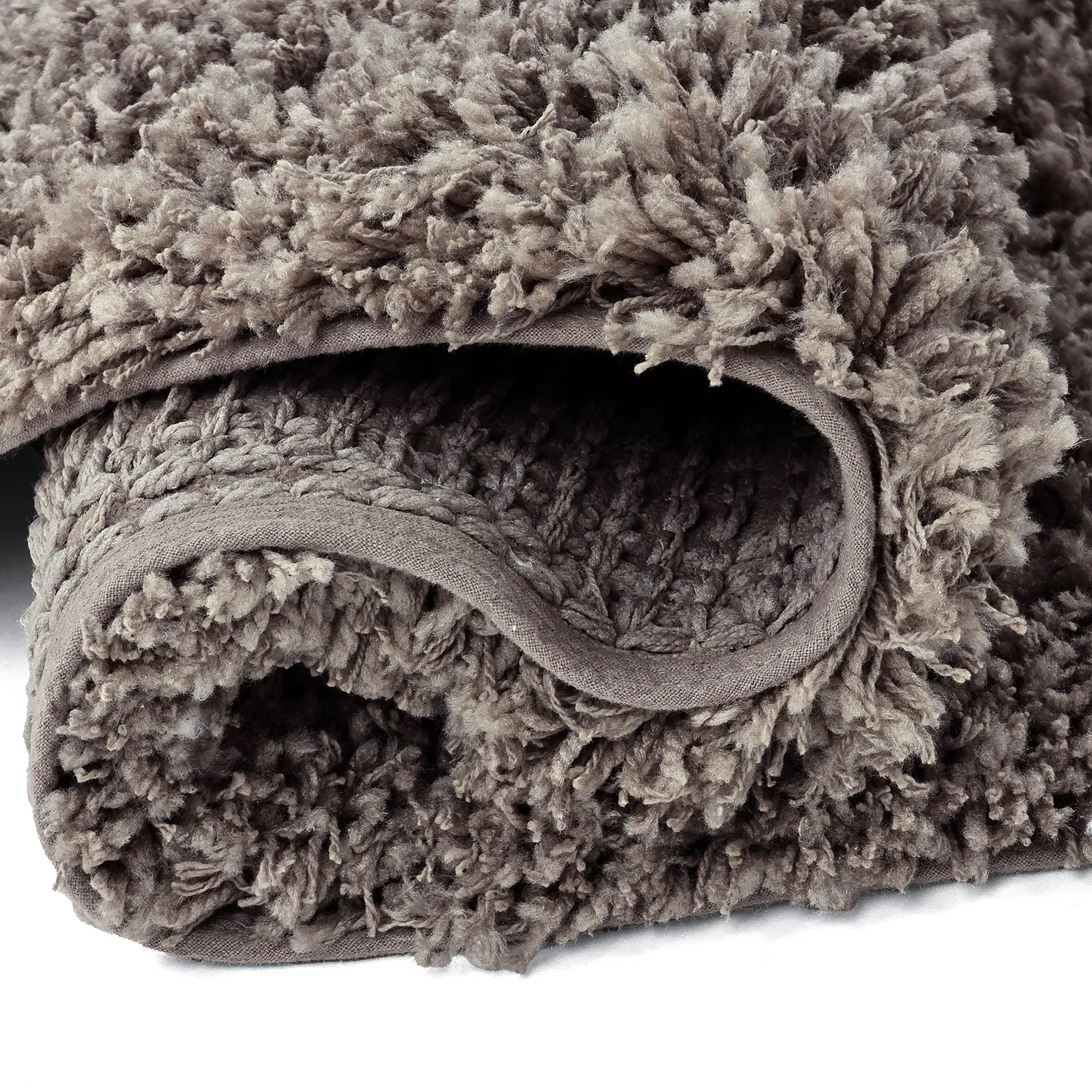 Okrągły dywan - Combarro Solid Cotton Shaggy (taupe)