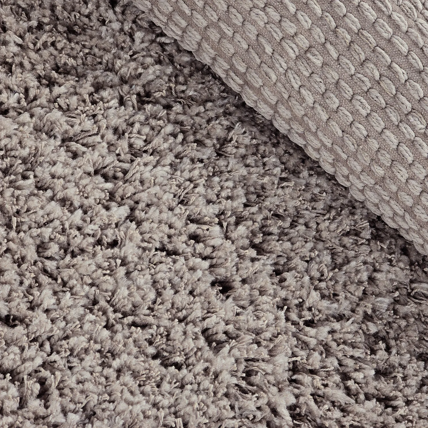 Okrągły dywan - Combarro Solid Cotton Shaggy (taupe)
