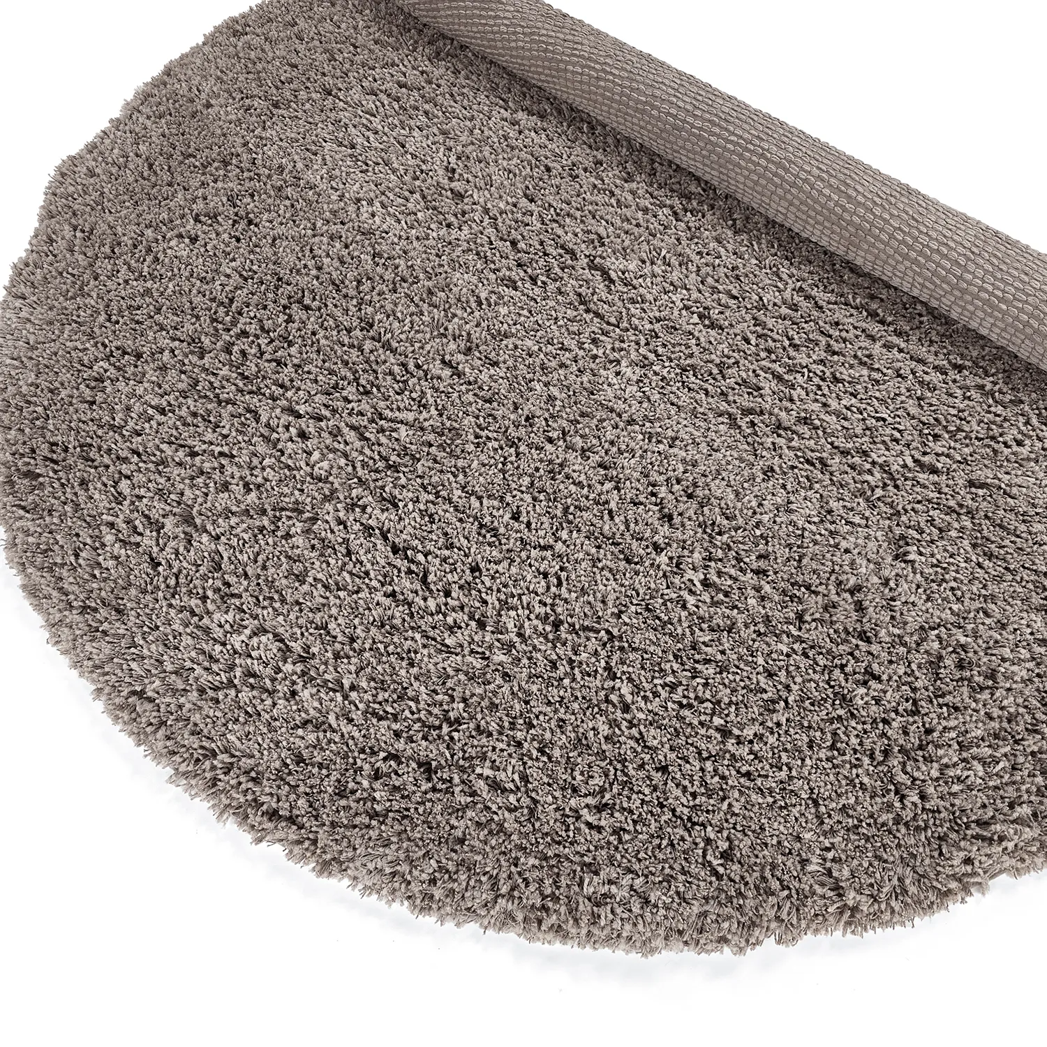 Okrągły dywan - Combarro Solid Cotton Shaggy (taupe)
