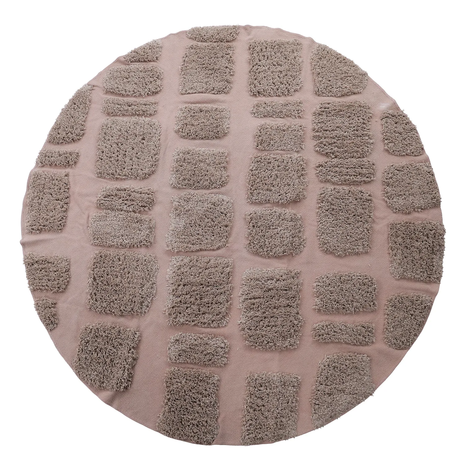 Okrągły dywan - Otranto Natural Cotton Shaggy (taupe)