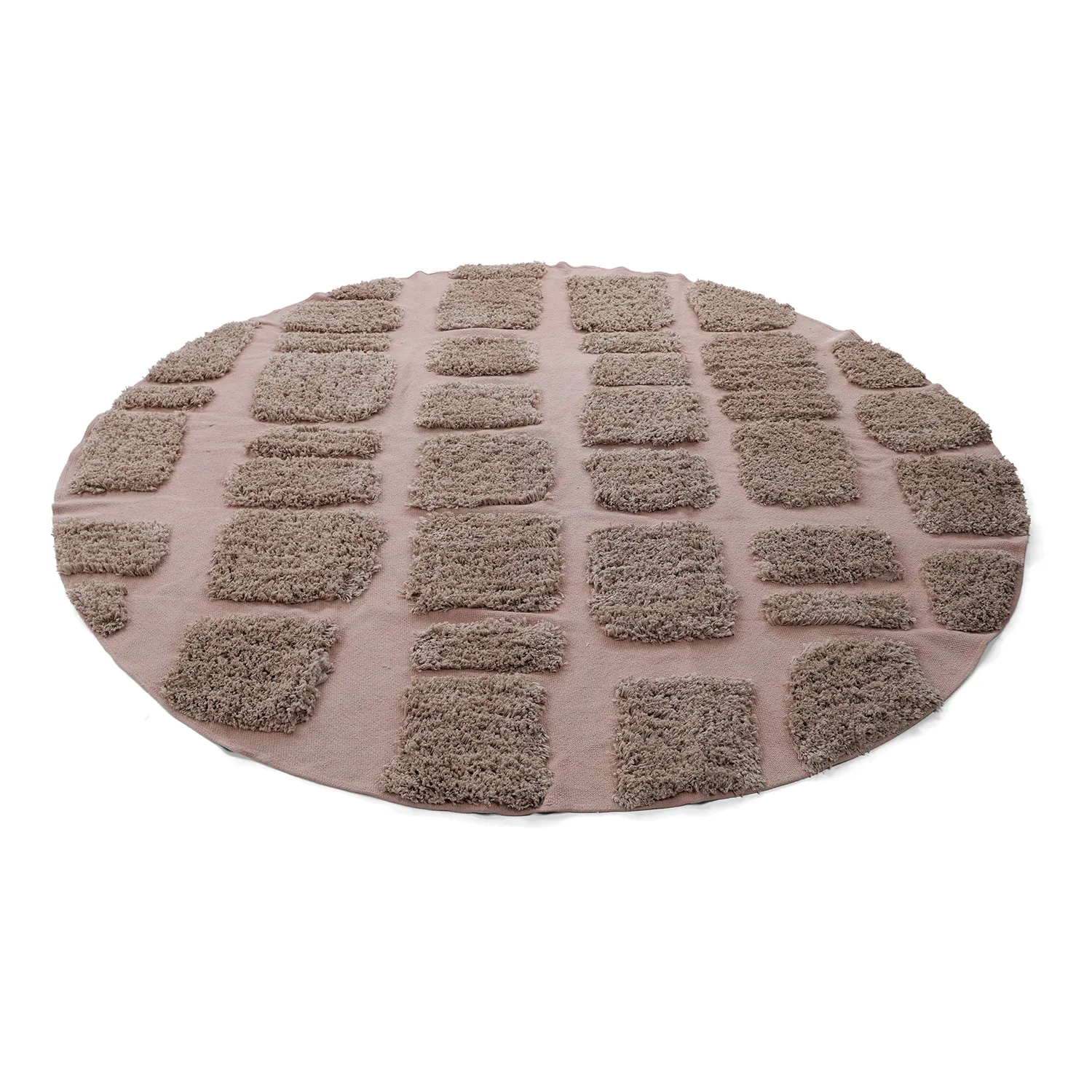 Okrągły dywan - Otranto Natural Cotton Shaggy (taupe)