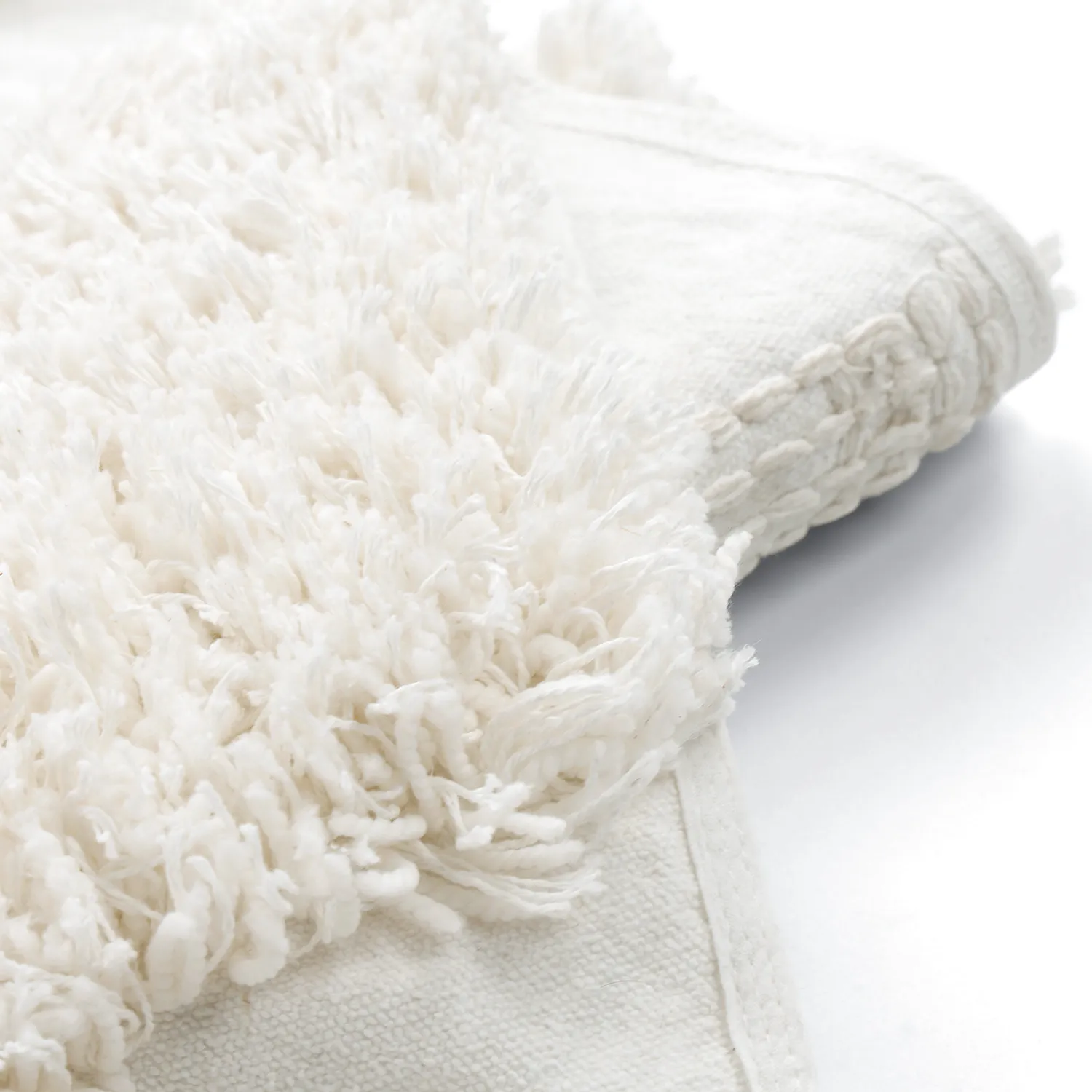 Okrągły dywan - Sivota Natural Cotton Shaggy (białawy)
