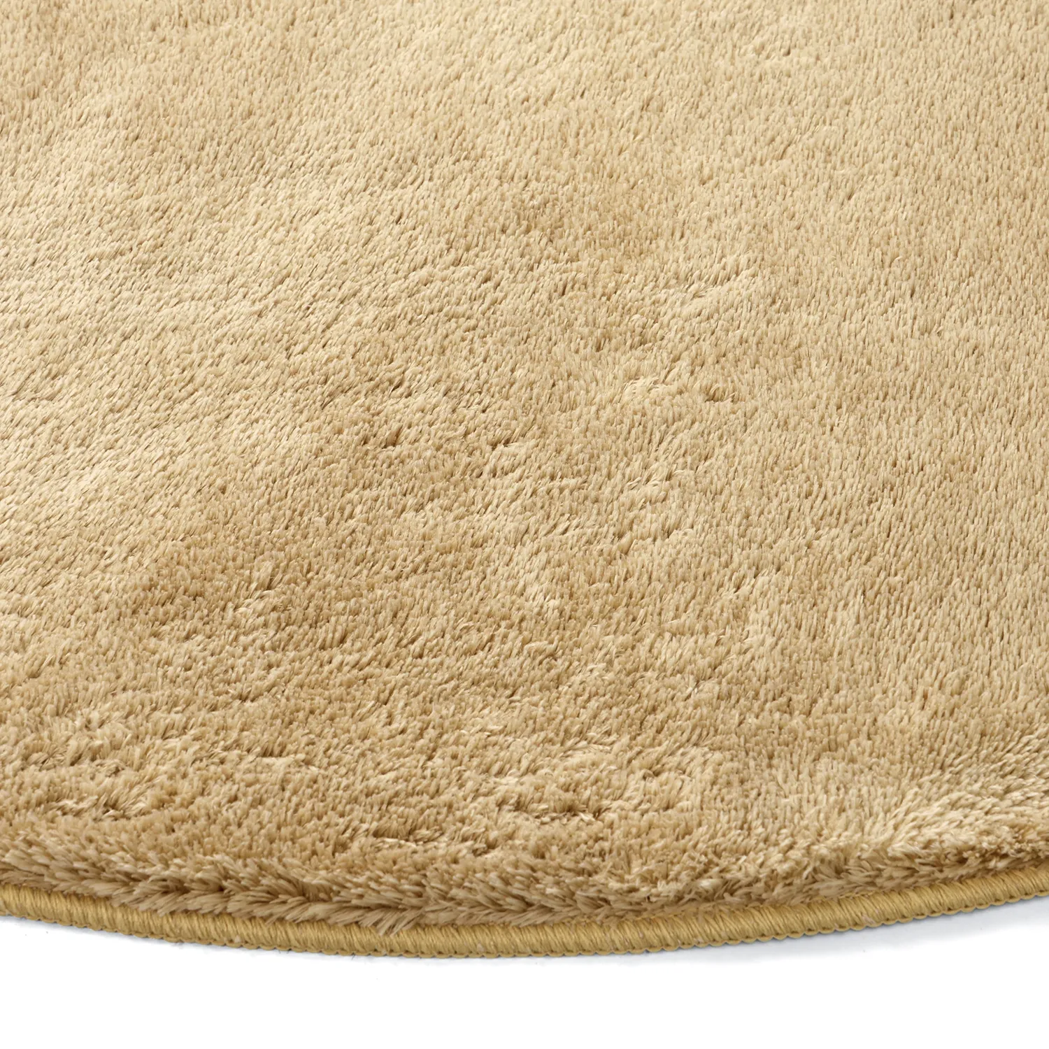 Okrągły dywan - Aranga Super Soft Fur (ciemny beż)