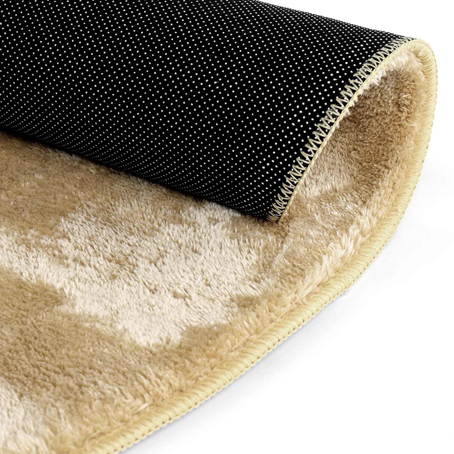 Okrągły dywan - Aranga Super Soft Fur (ciemny beż)
