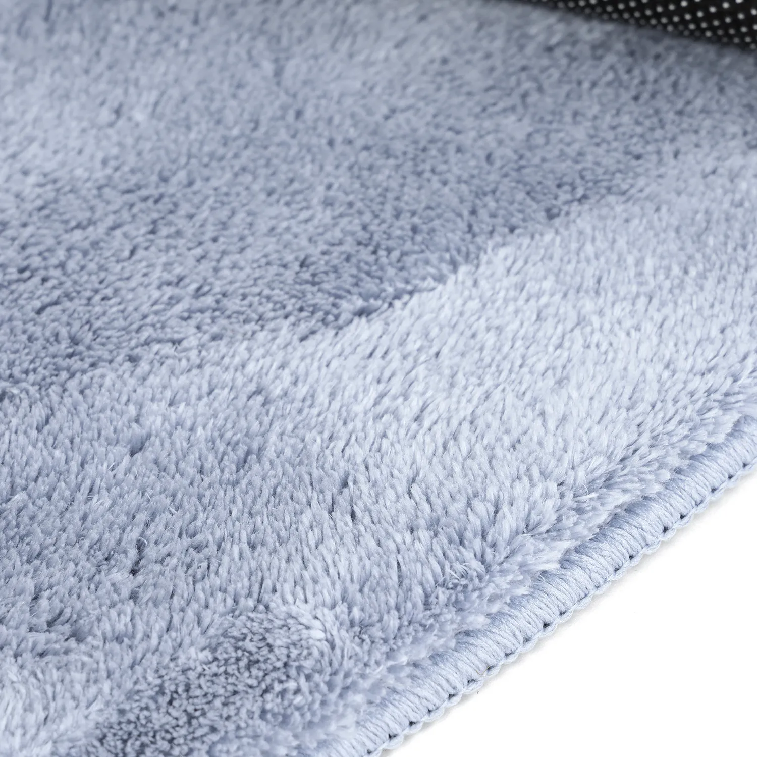 Okrągły dywan - Aranga Super Soft Fur (stalowy niebieski)