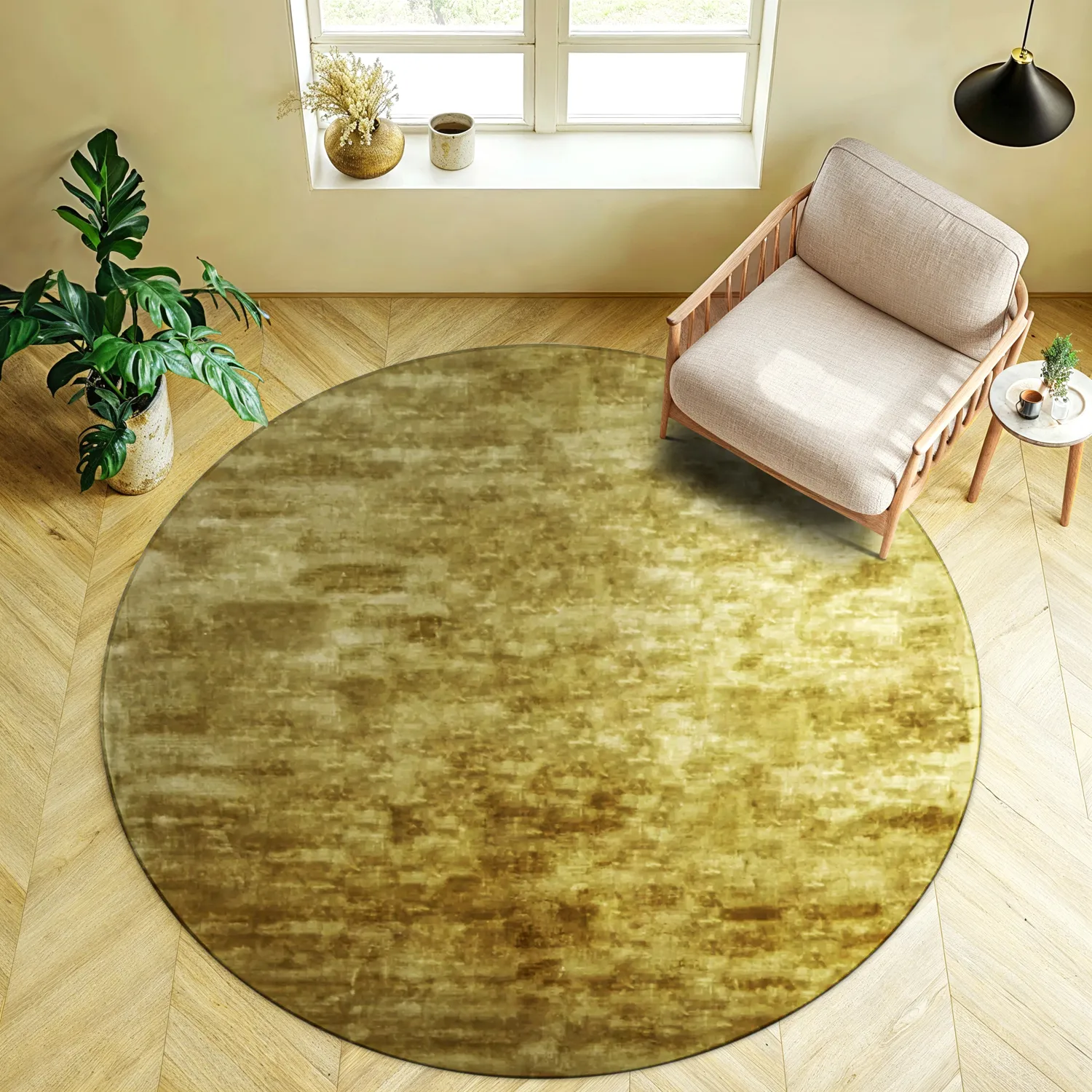 Okrągły dywan - Jodhpur Special Luxury Edition (gold)