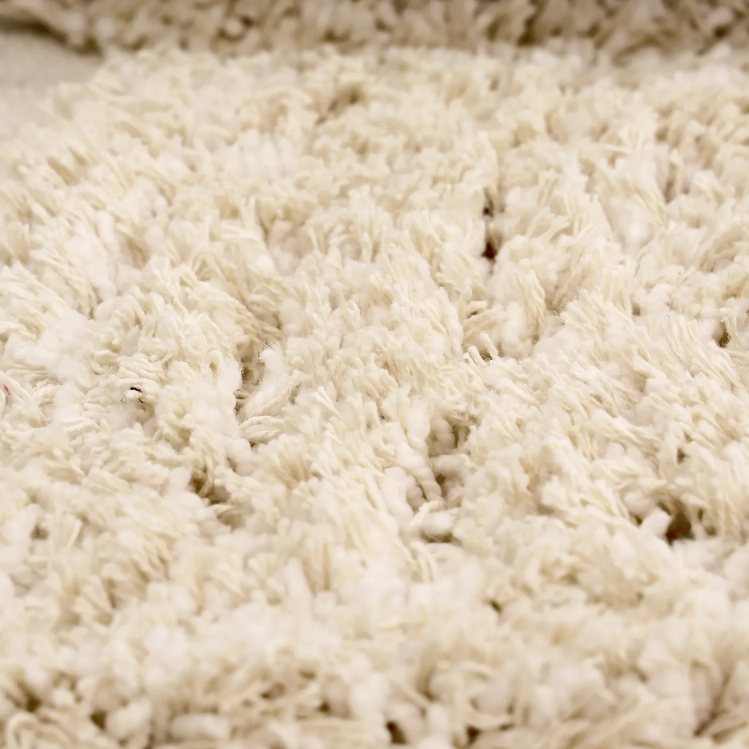 Okrągły dywan - Otranto Natural Cotton Shaggy (białawy)