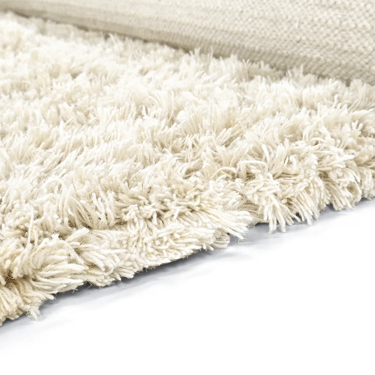 Dywany shaggy - Fassale Hand Woven Wool Shaggy (biały)