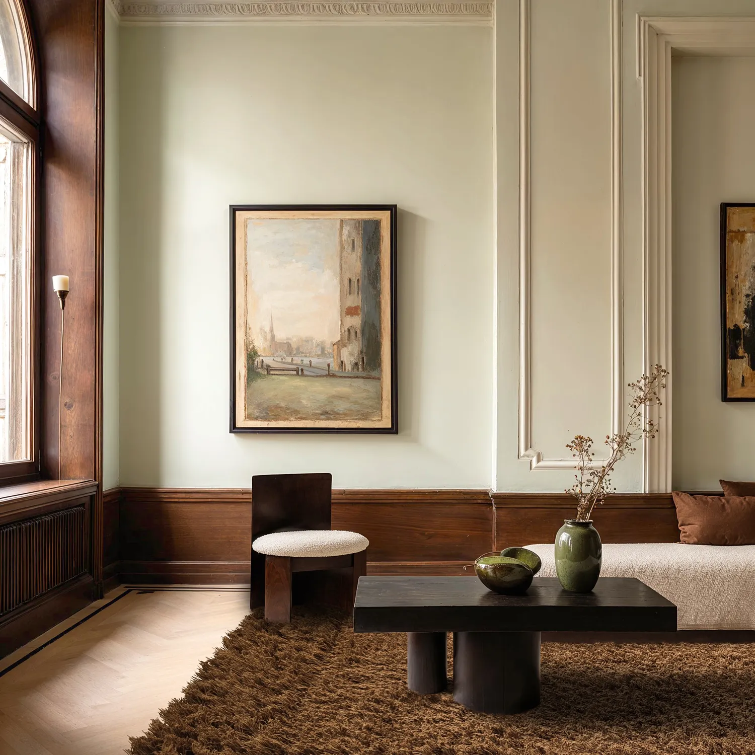 Dywany shaggy - Melilla Hand Woven Wool Shaggy (brązowy)