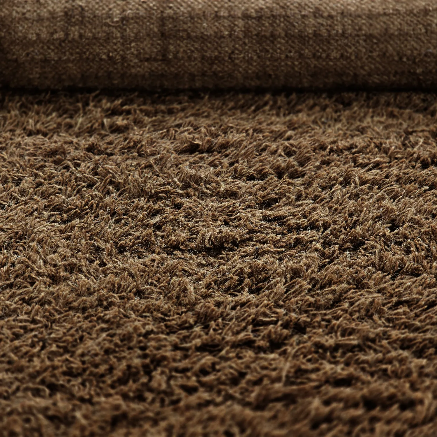 Dywany shaggy - Melilla Hand Woven Wool Shaggy (brązowy)
