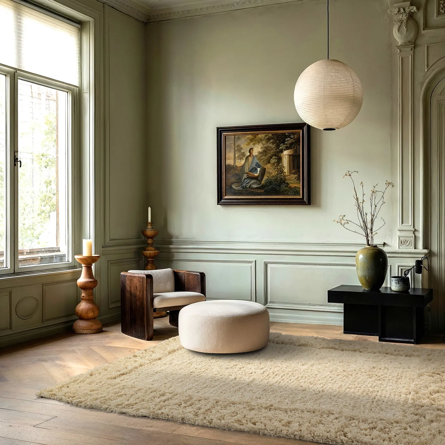 Dywany shaggy - Melilla Hand Woven Wool Shaggy (natura)