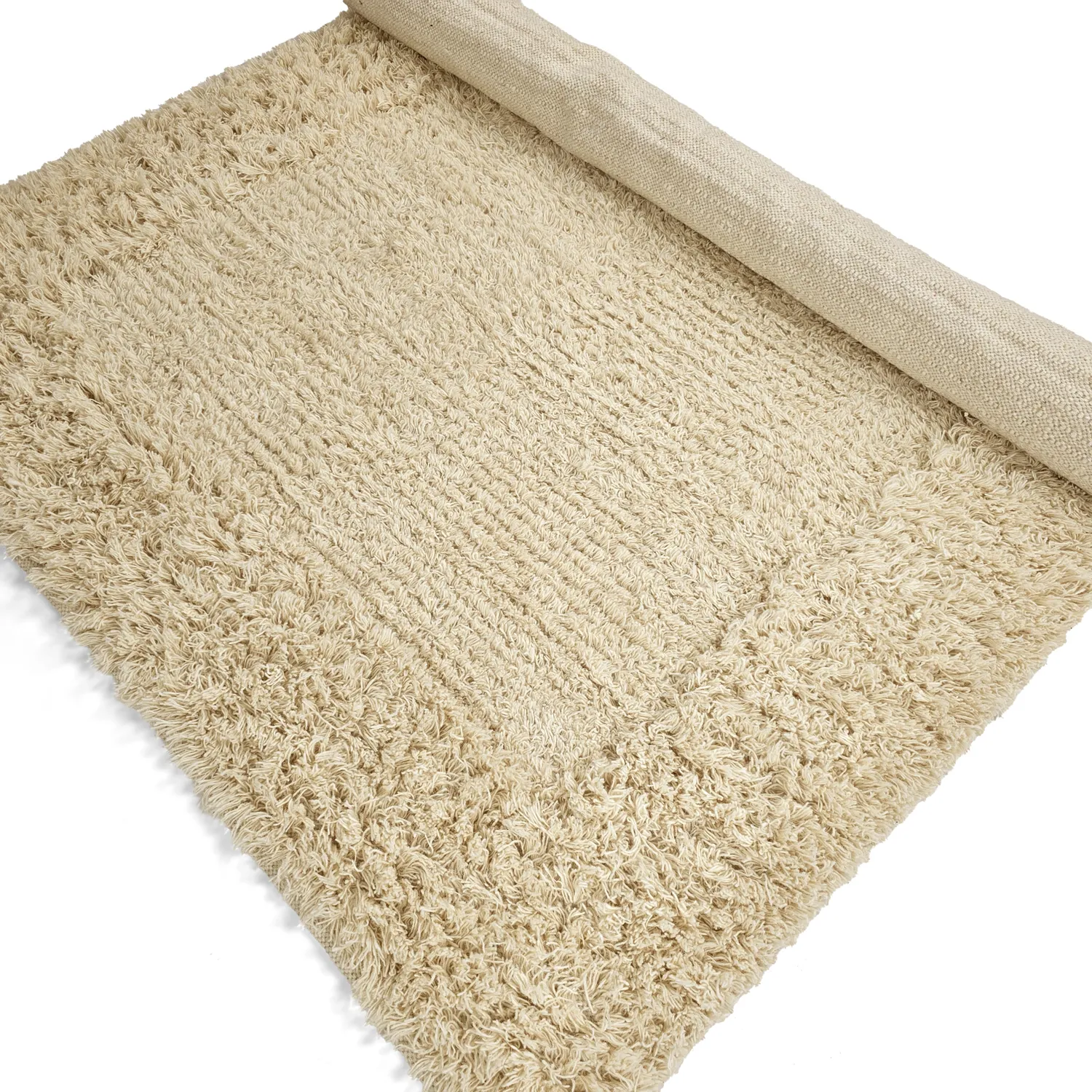 Dywany shaggy - Melilla Hand Woven Wool Shaggy (natura)