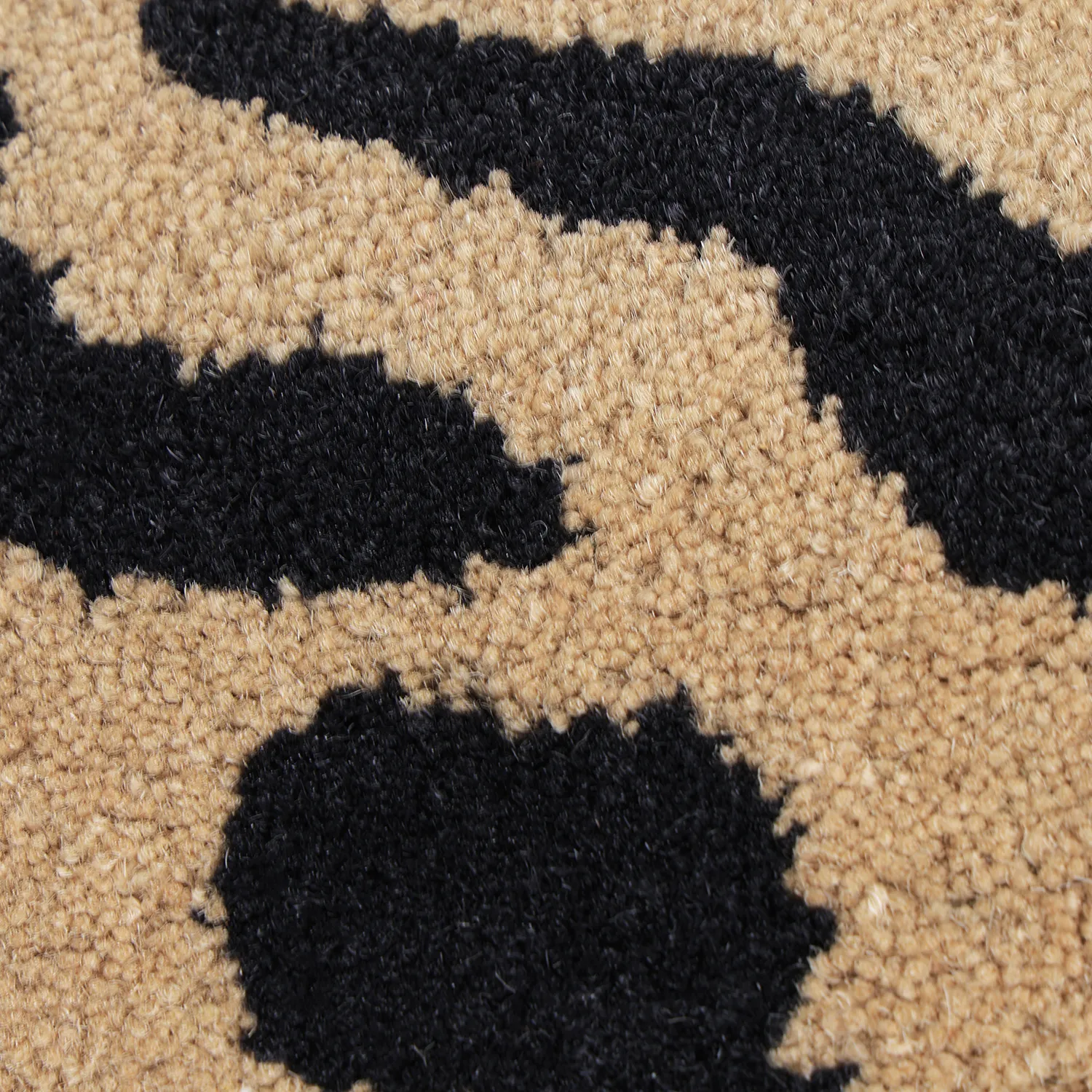 Dywany shaggy - Zebra Tufted Wool Premium (beżowy/czarny)