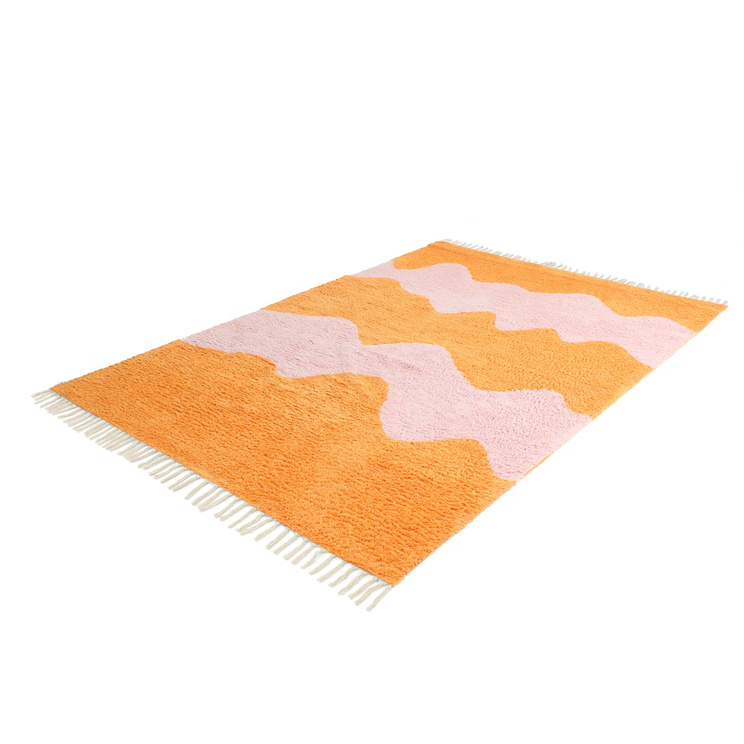 Dywany shaggy - Amira Natural Cotton Shaggy (pomarańczowy/różowy)