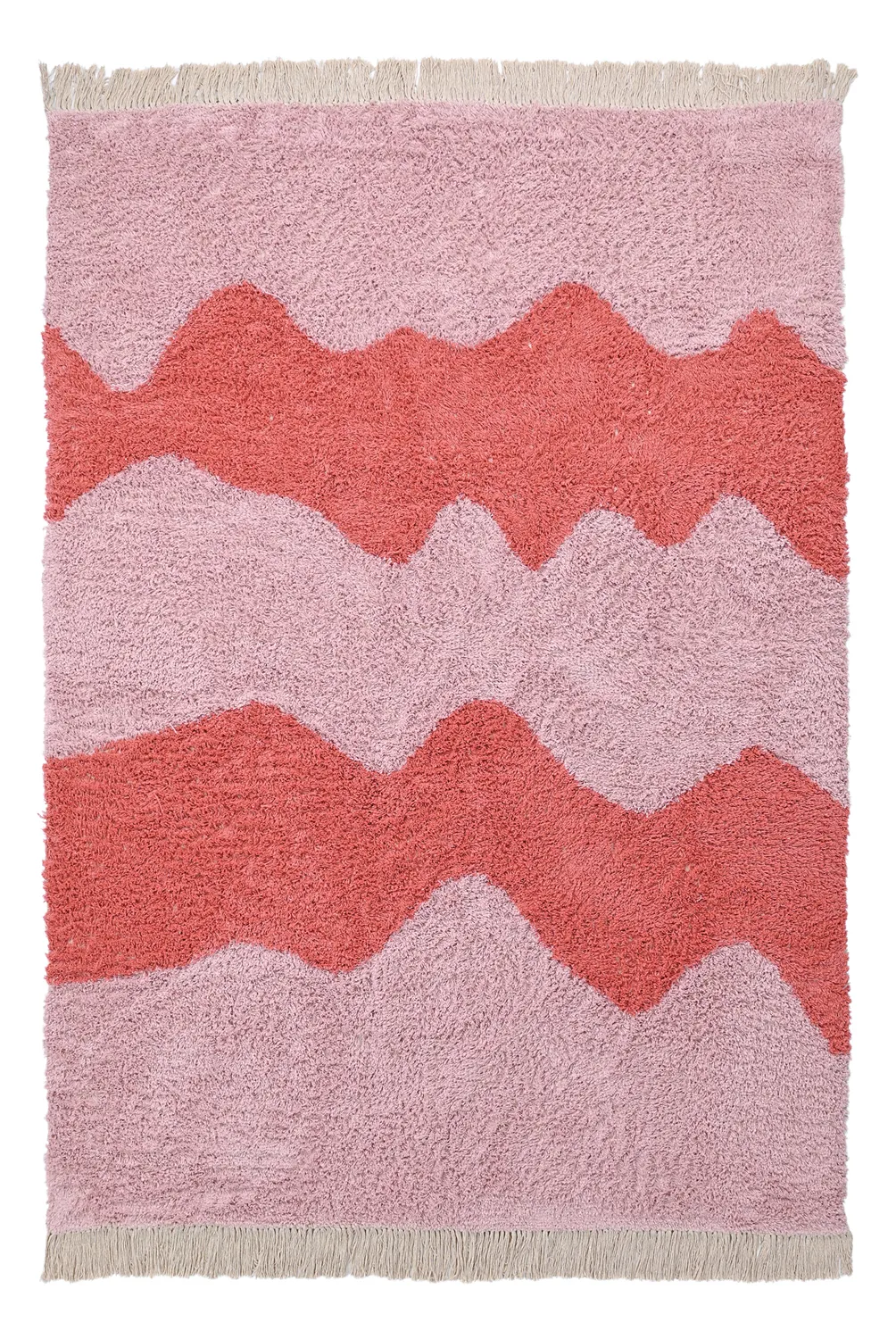 Dywany shaggy - Amira Natural Cotton Shaggy (różowy)