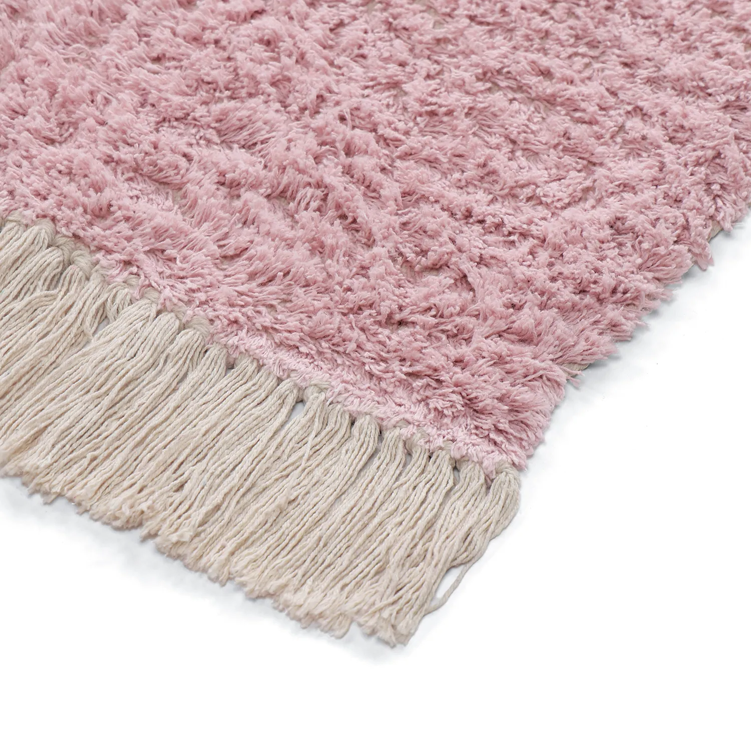 Dywany shaggy - Amira Natural Cotton Shaggy (różowy)