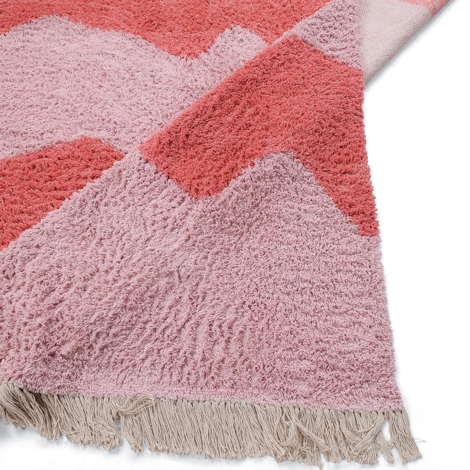 Dywany shaggy - Amira Natural Cotton Shaggy (różowy)