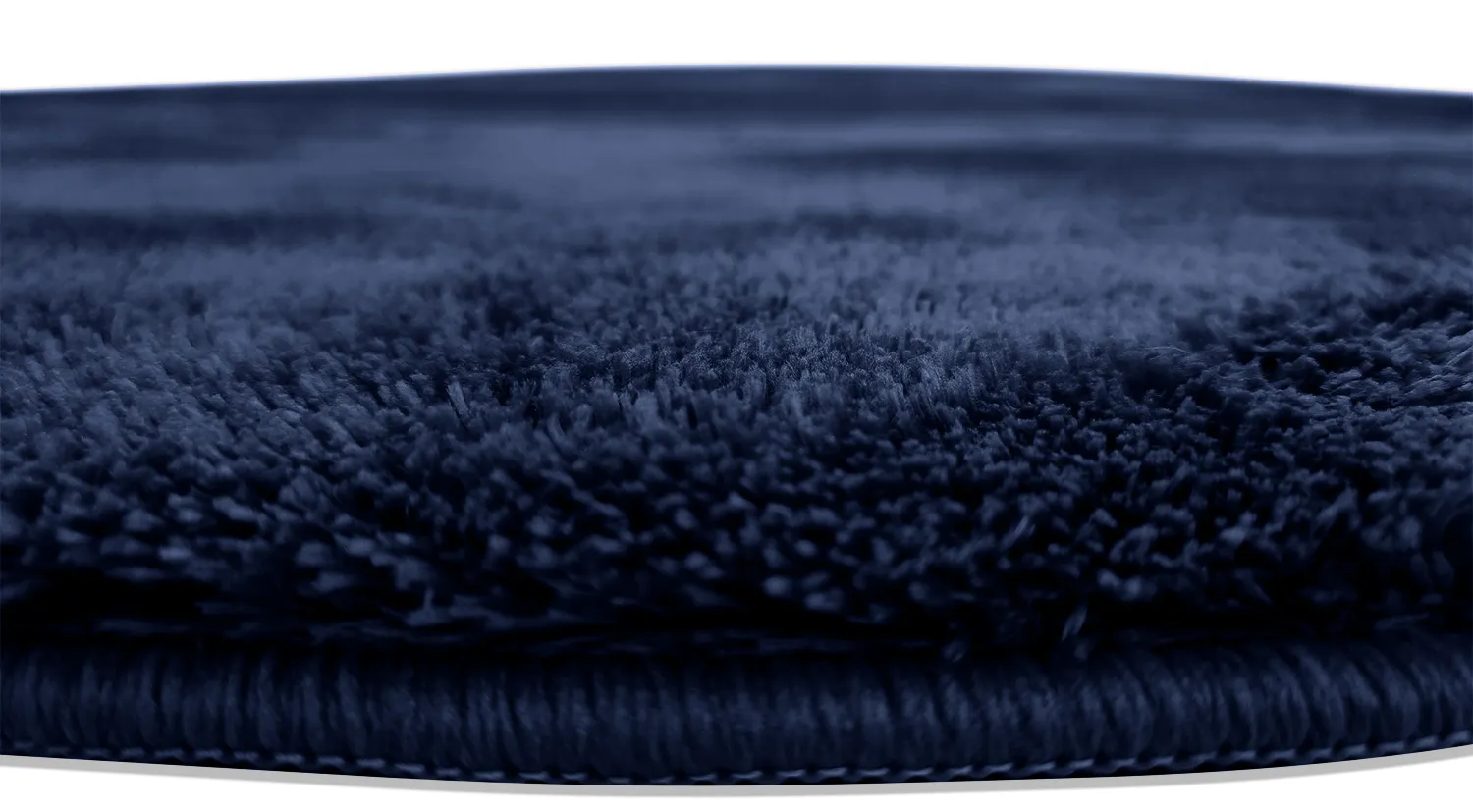 Okrągły dywan - Aranga Super Soft Fur (ciemny niebieski)