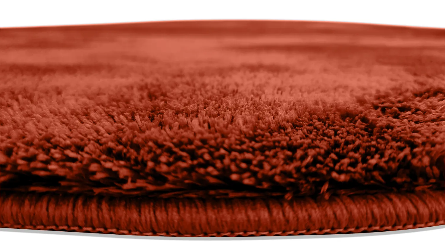 Okrągły dywan - Aranga Super Soft Fur (czerwony)