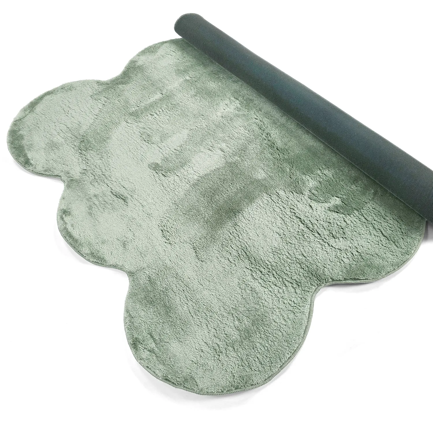 Falisty dywan shaggy - Aranga Super Soft Fur (zielony)