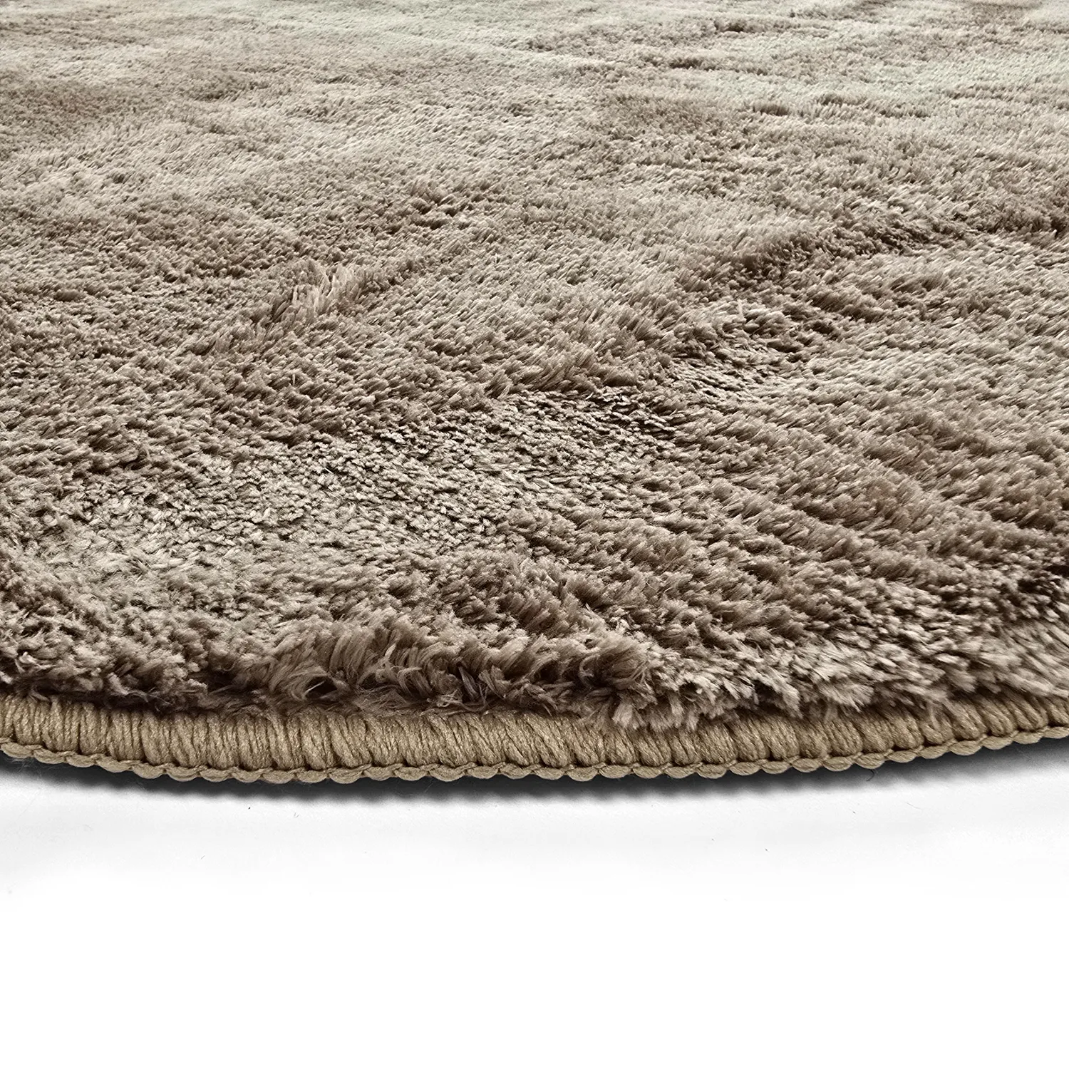 Owalny dywan shaggy - Aranga Super Soft Fur (brązowy)