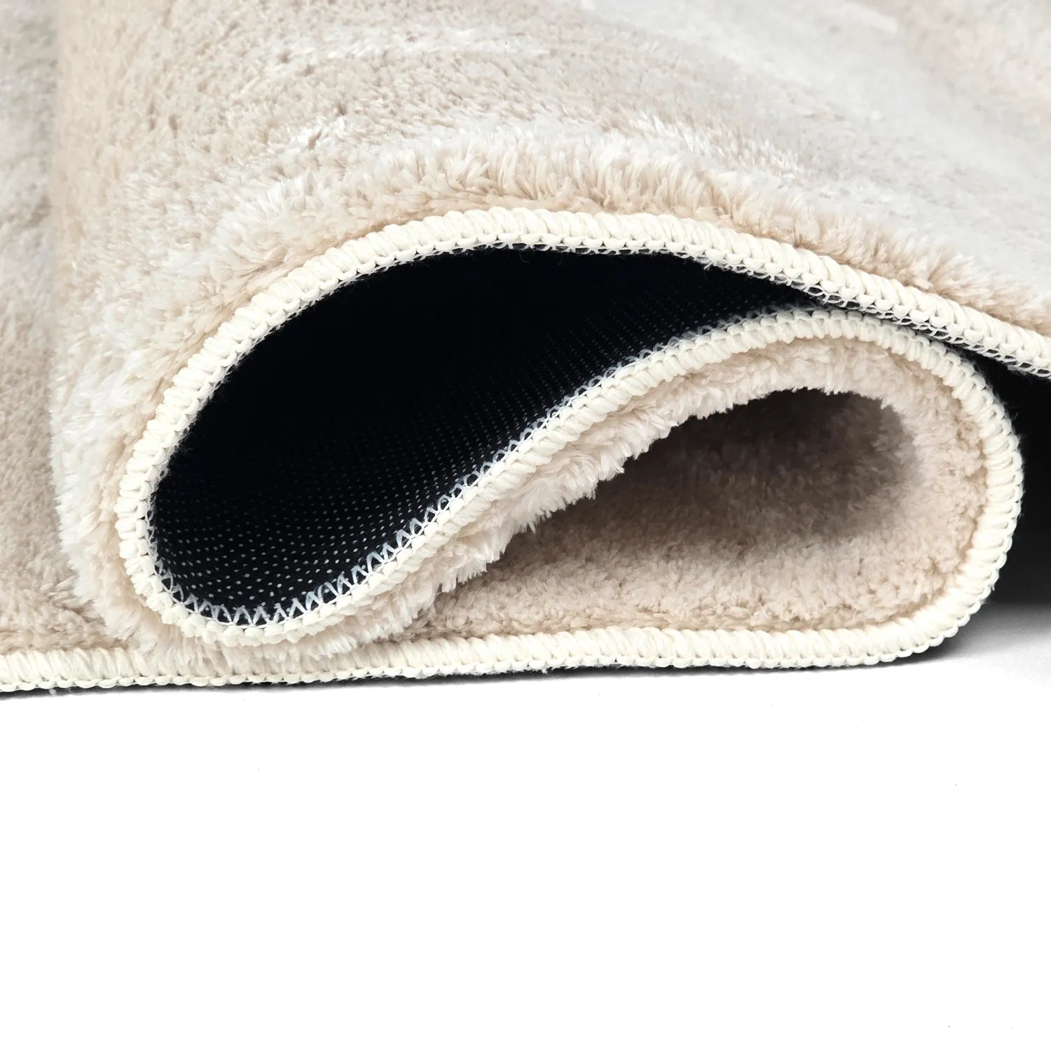 Owalny dywan shaggy - Aranga Super Soft Fur (beżowy)