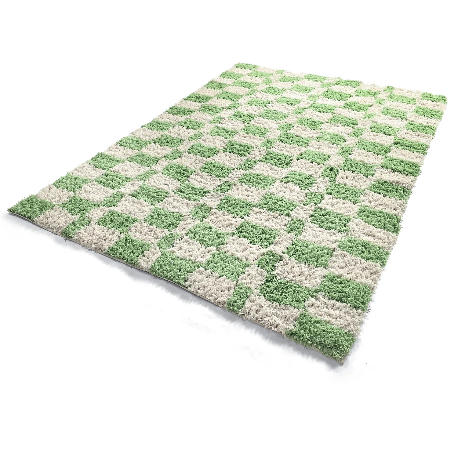 Dywany shaggy - Atrani Natural Cotton Shaggy (zielony)
