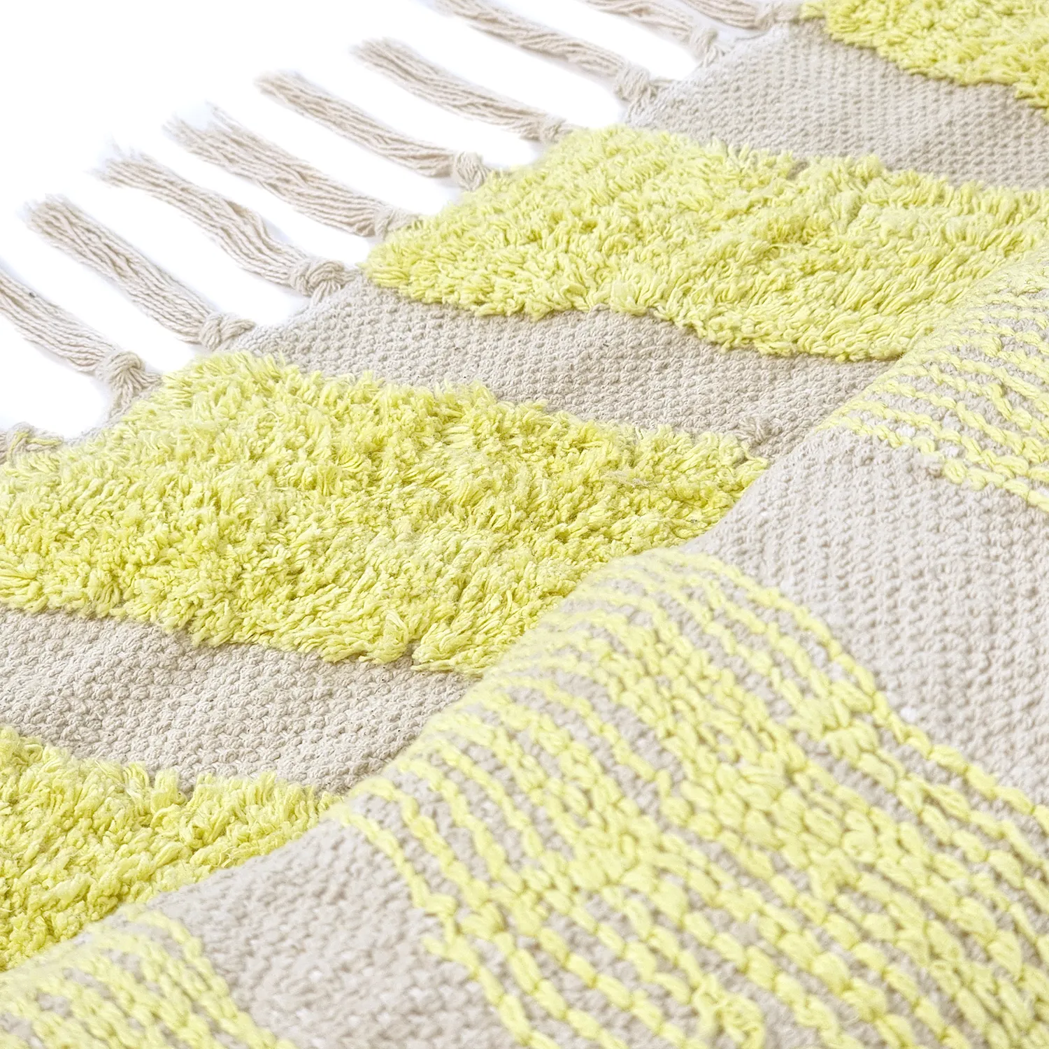 Dywany shaggy - Callista Natural Cotton Shaggy (żółty)