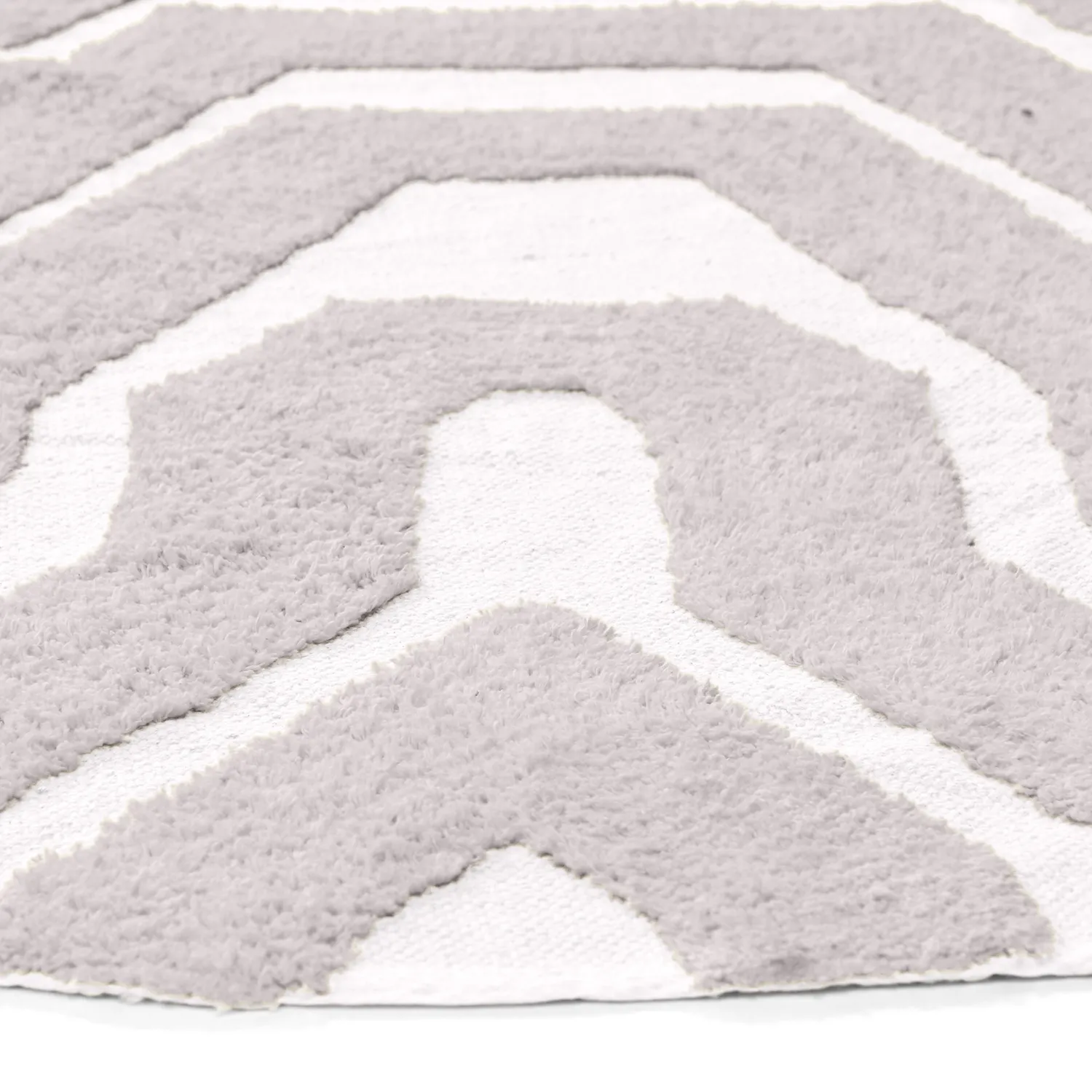 Okrągły dywan - Callista Natural Cotton Shaggy (kolor ciemnoszary)