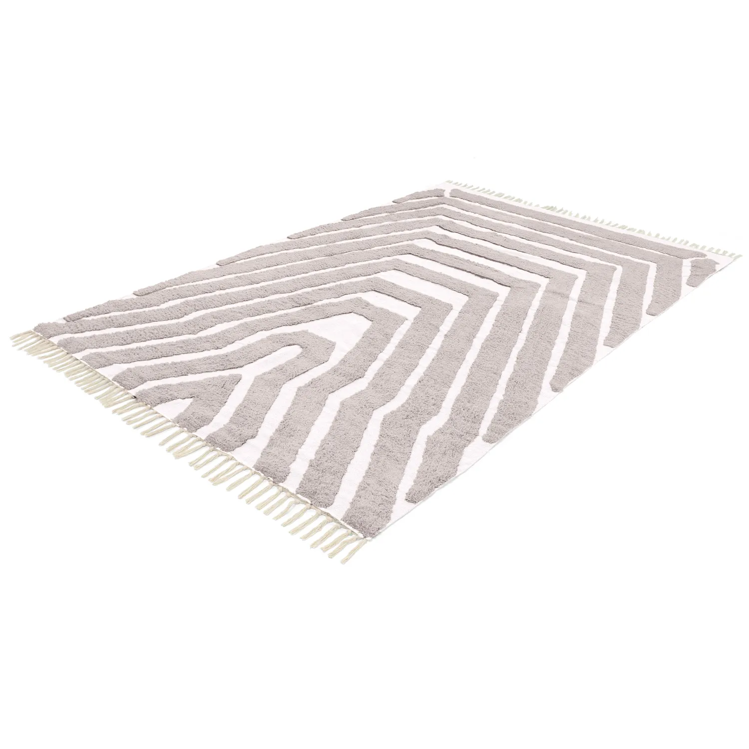 Dywany shaggy - Callista Natural Cotton Shaggy (kolor ciemnoszary)