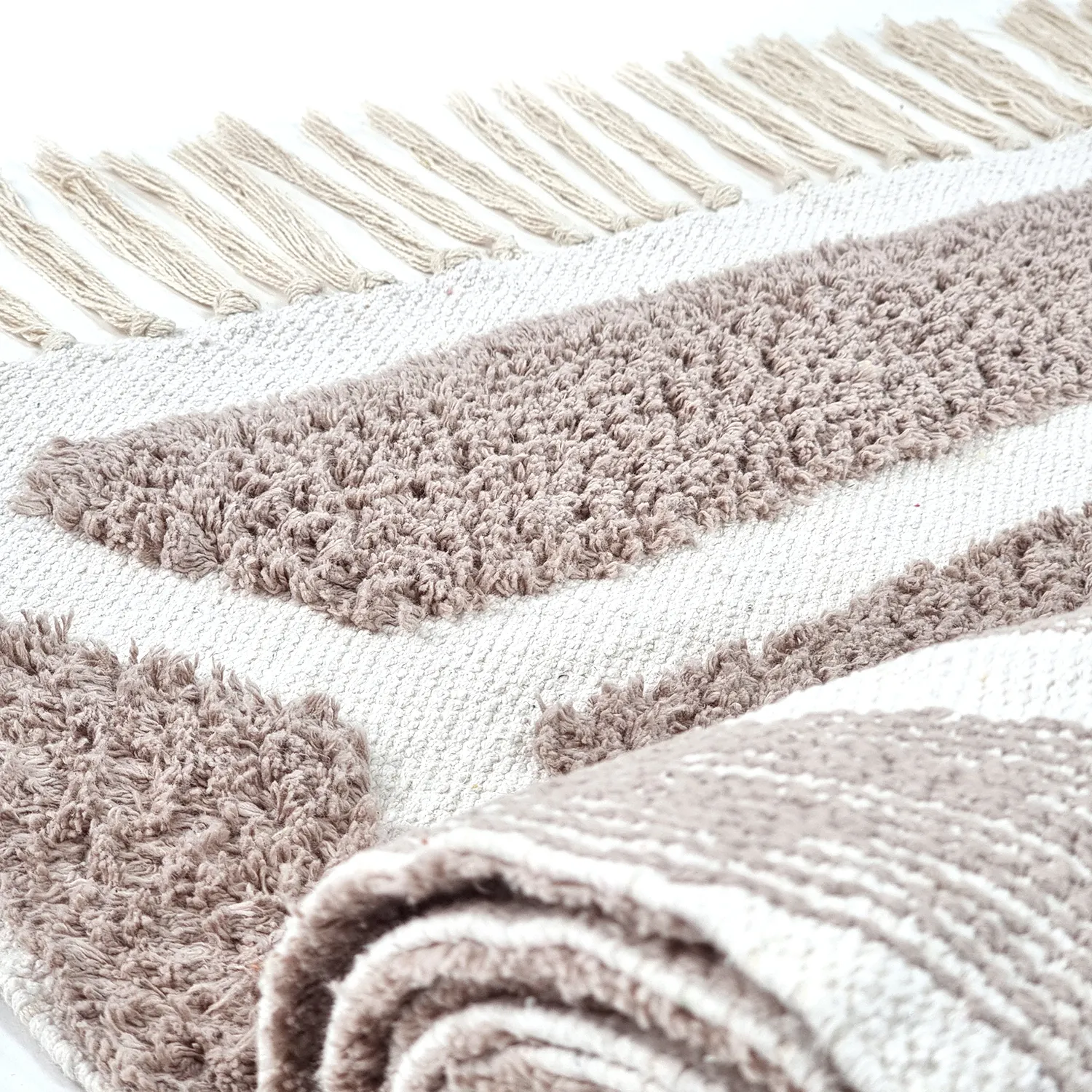 Dywany shaggy - Callista Natural Cotton Shaggy (kolor ciemnoszary)
