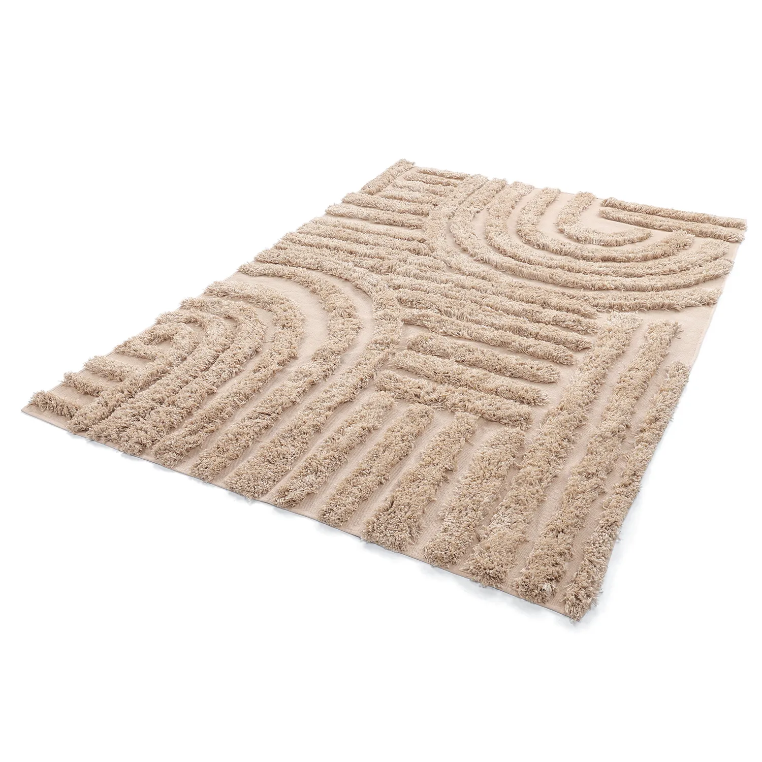Dywany shaggy - Cazorla Natural Cotton Shaggy (beżowy)