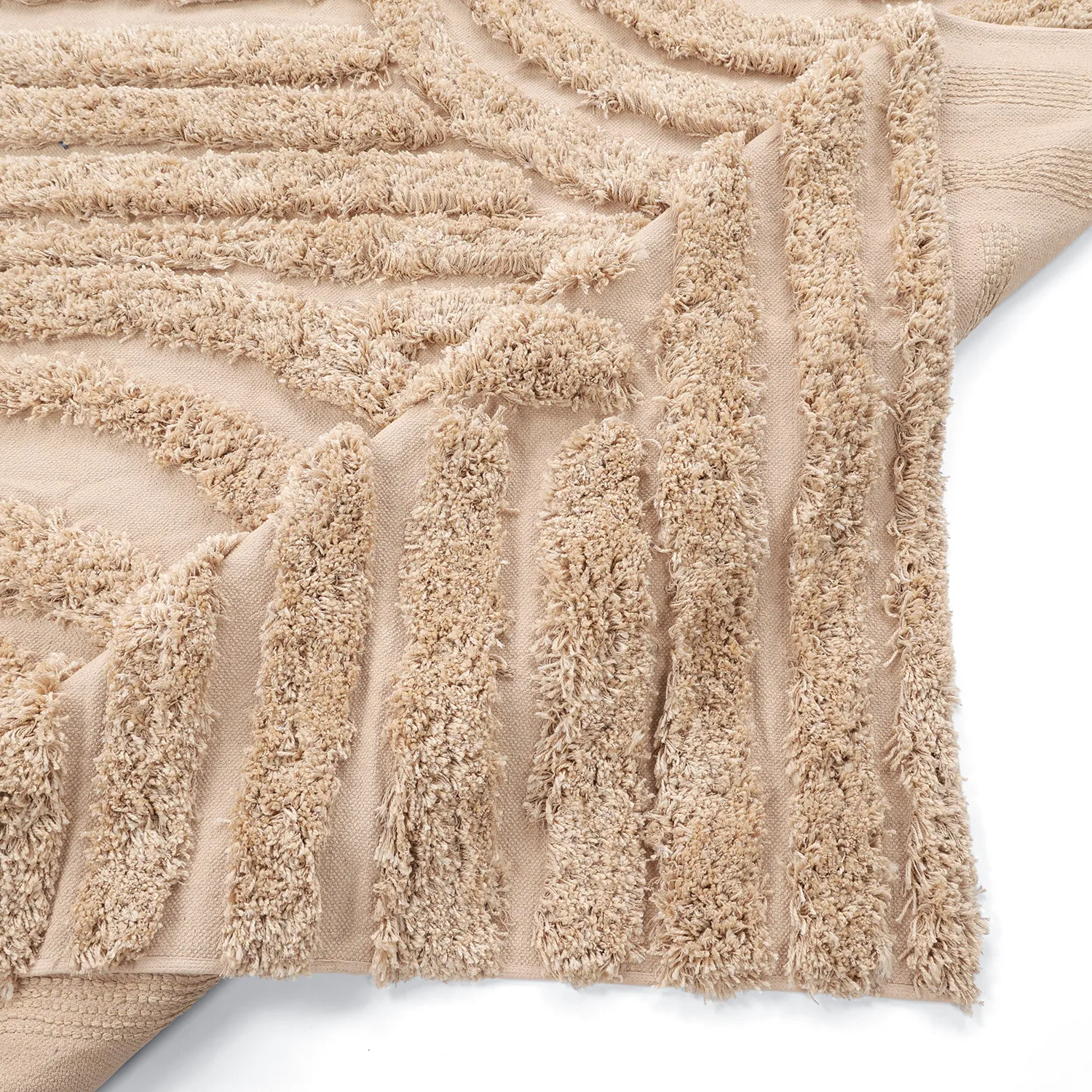 Dywany shaggy - Cazorla Natural Cotton Shaggy (beżowy)