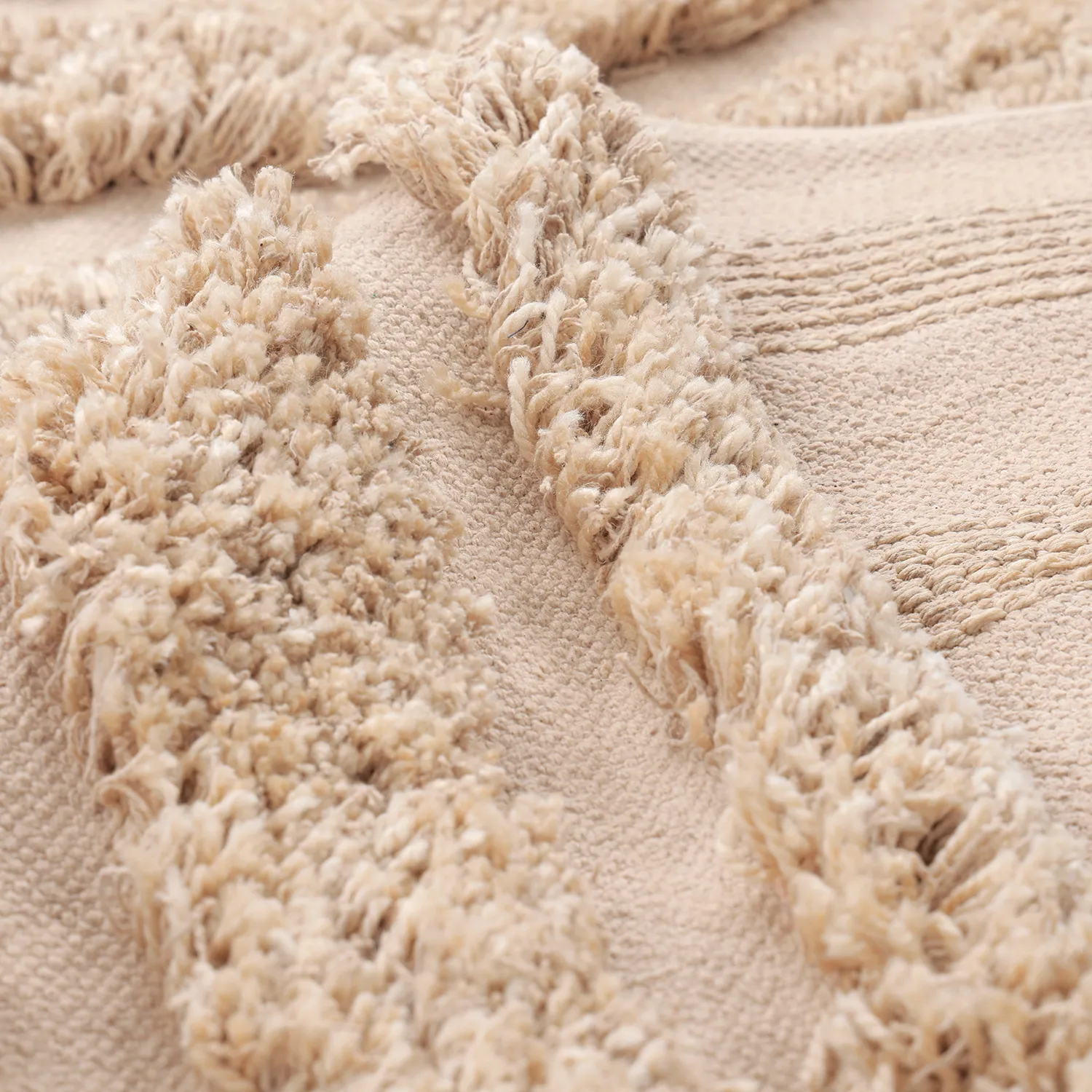 Dywany shaggy - Cazorla Natural Cotton Shaggy (beżowy)