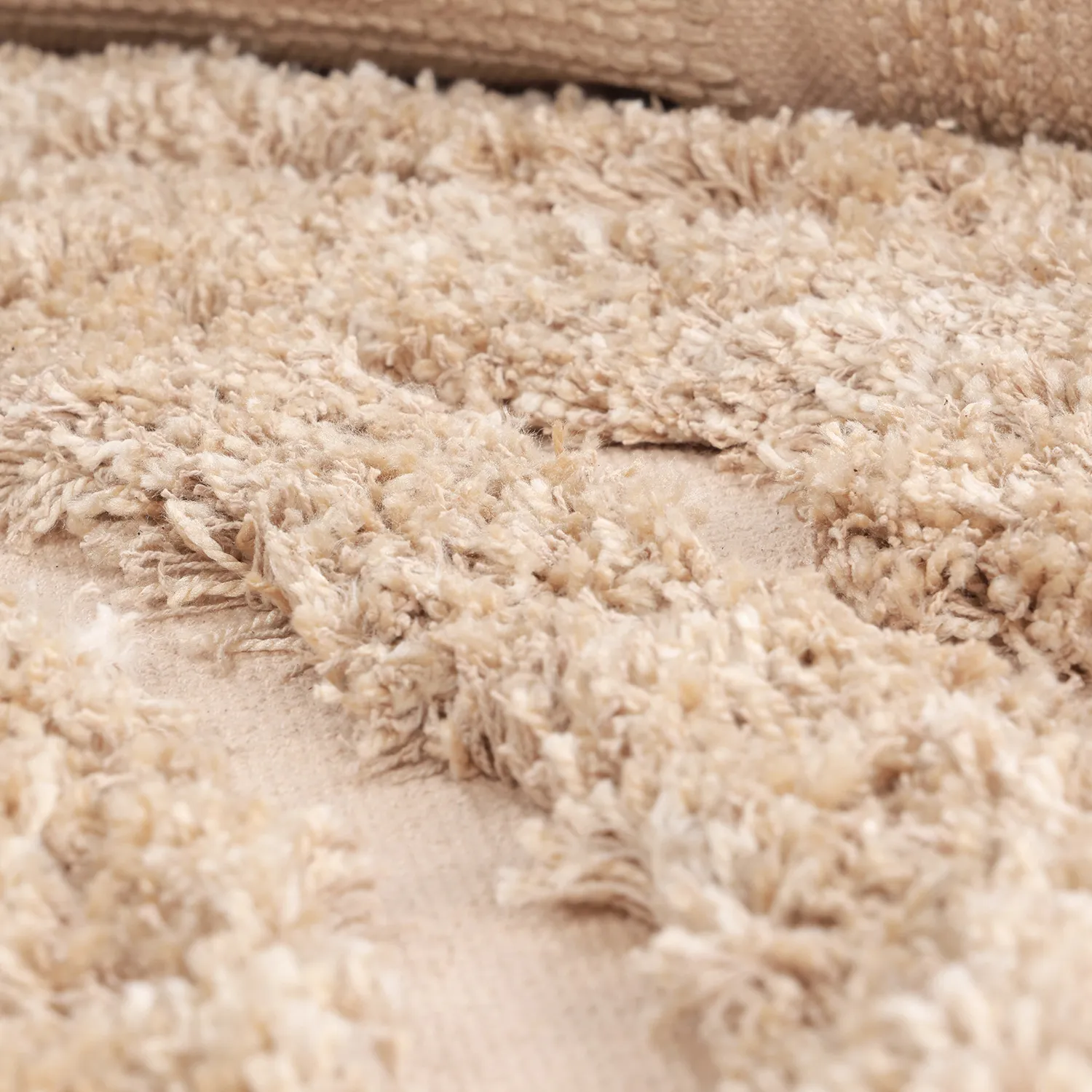 Dywany shaggy - Cazorla Natural Cotton Shaggy (beżowy)