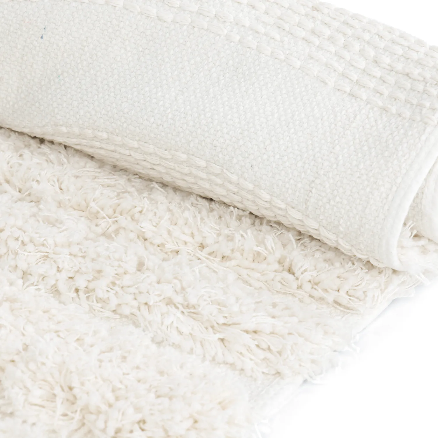 Dywany shaggy - Cazorla Natural Cotton Shaggy (białawy)