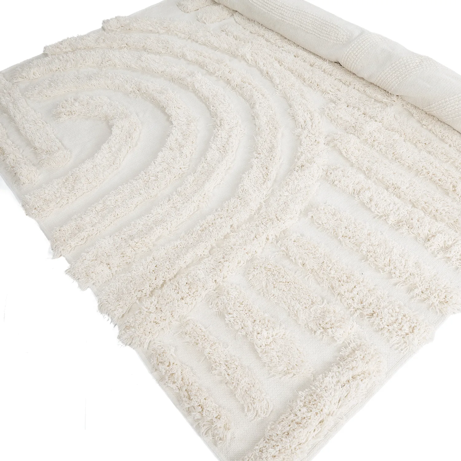 Dywany shaggy - Cazorla Natural Cotton Shaggy (białawy)